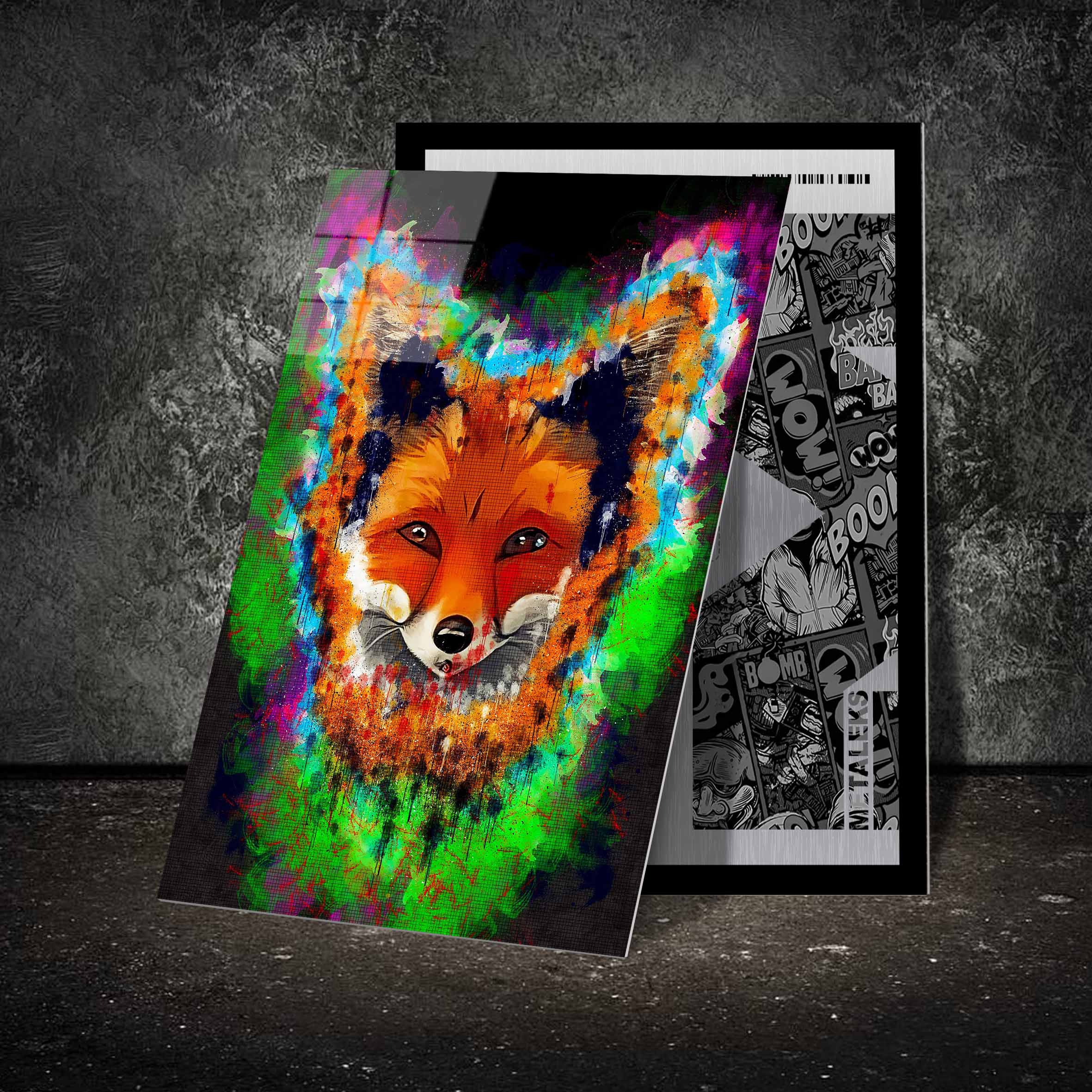fox painter-Artwork by @rizal.az