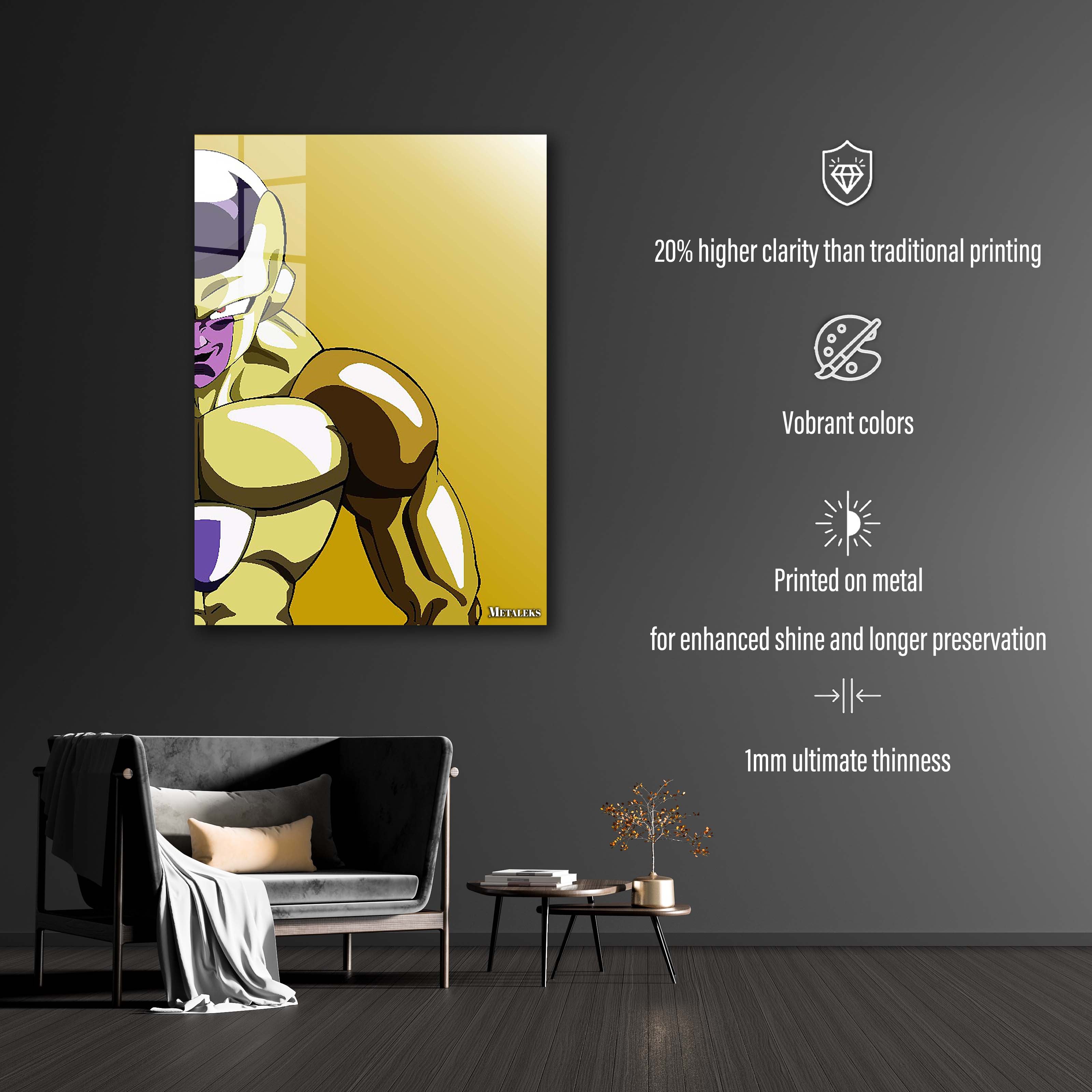 frieza the gold form POP ART STYLE-designed by @zhian ramadhan B10