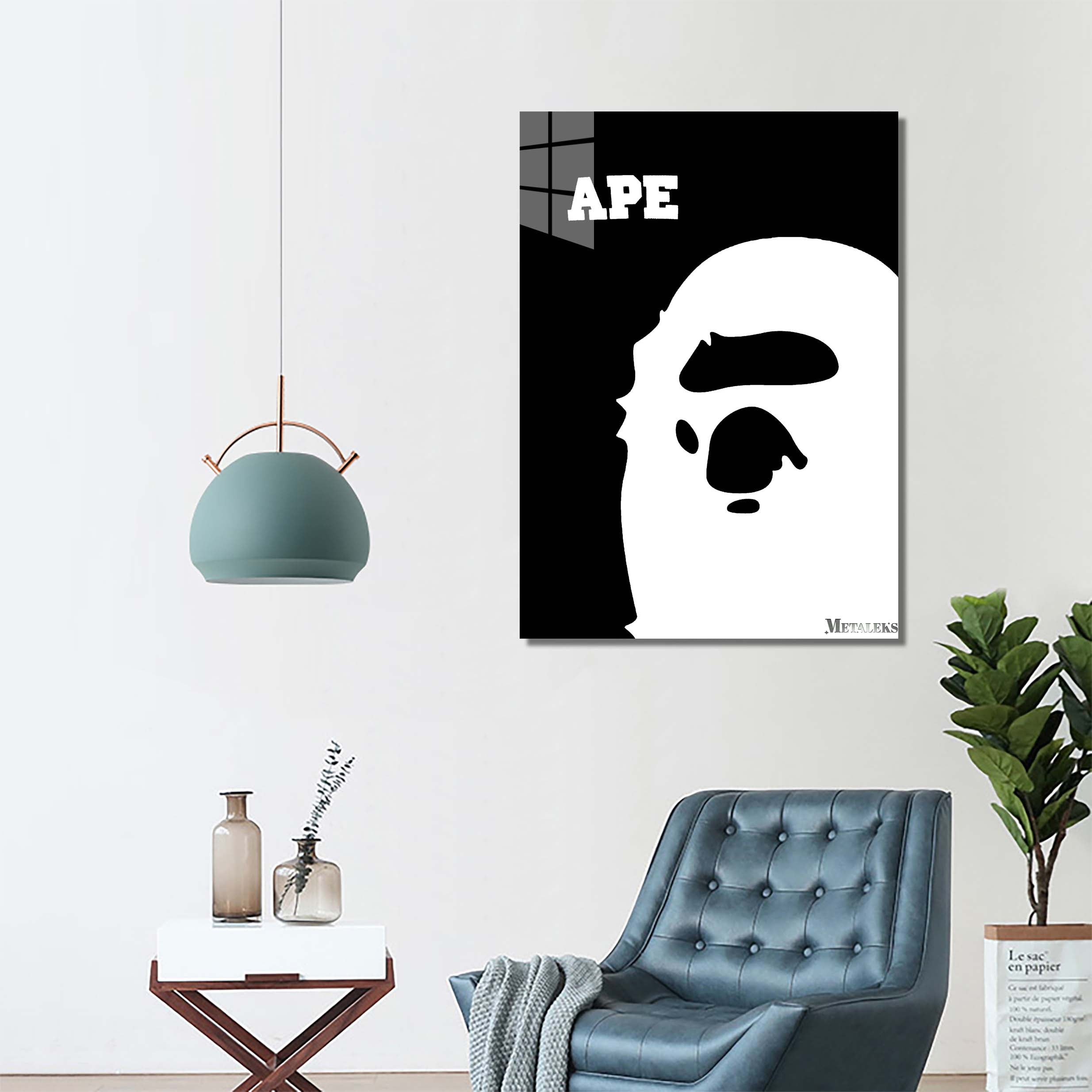 hypebeast ape black white-designed by @snekhype
