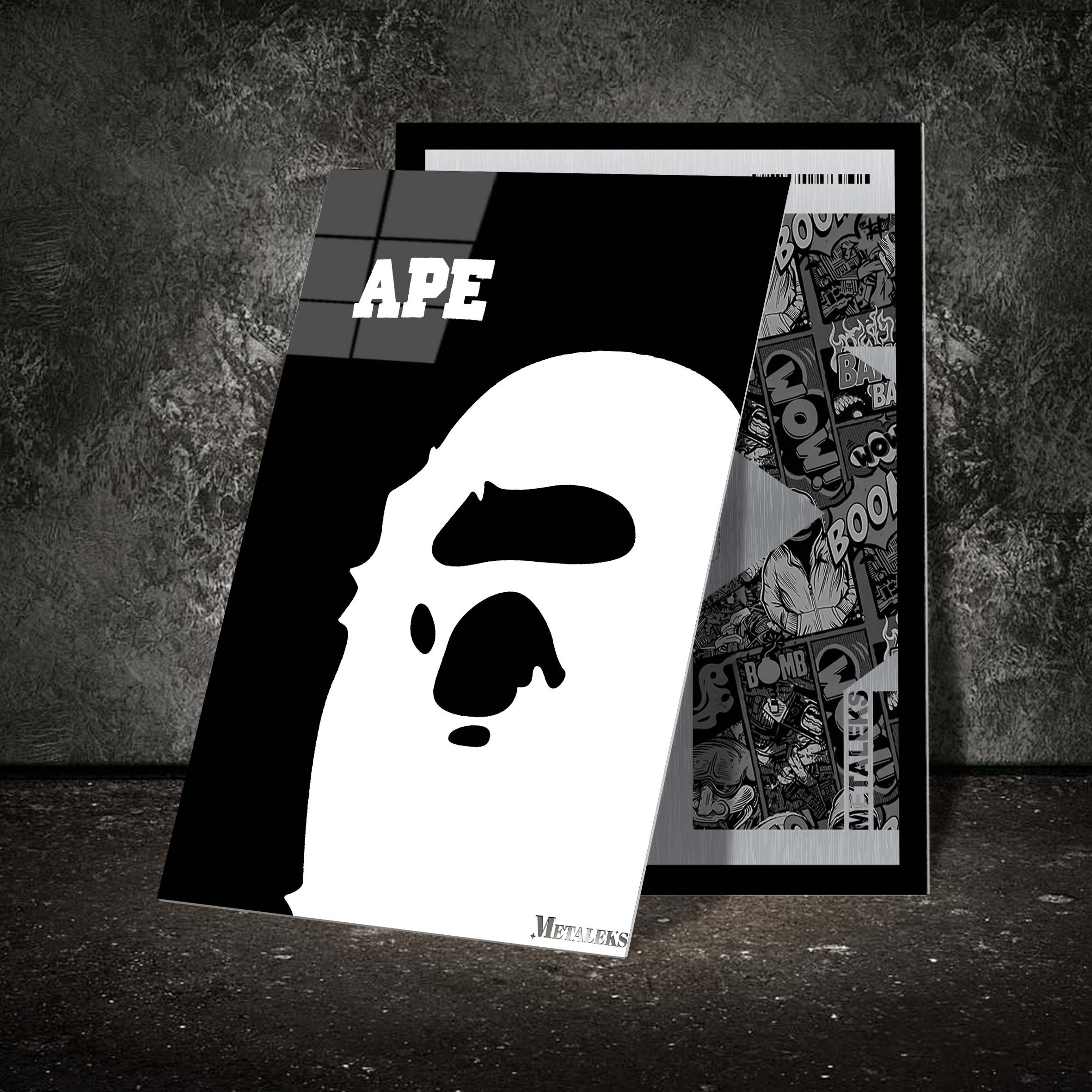 hypebeast ape black white-designed by @snekhype