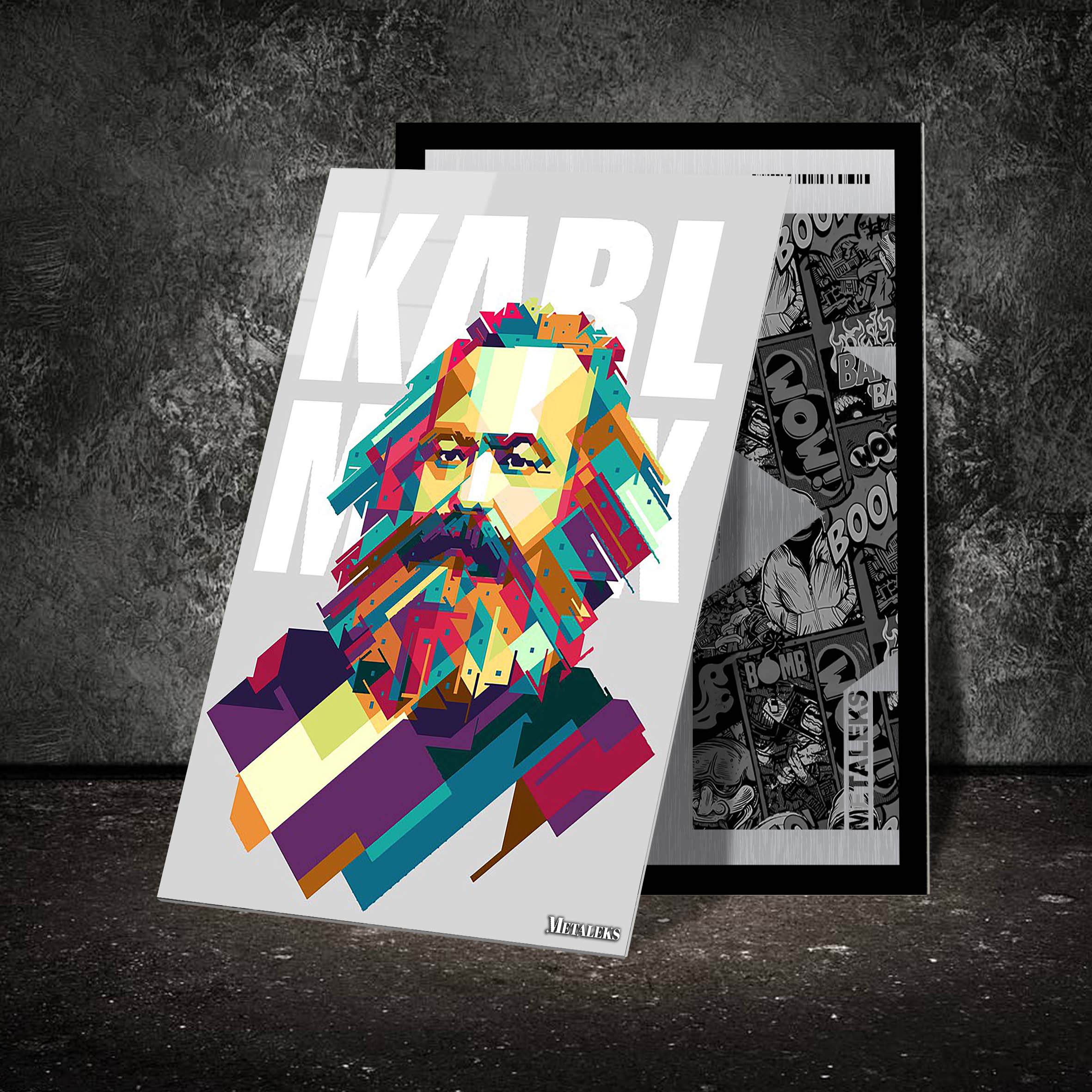 karl marx POP ART STYLE-designed by @zhian ramadhan B10