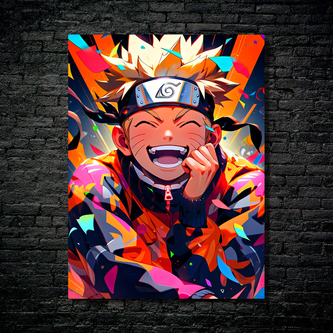 laughing naruto-Artwork by @By_Monkai