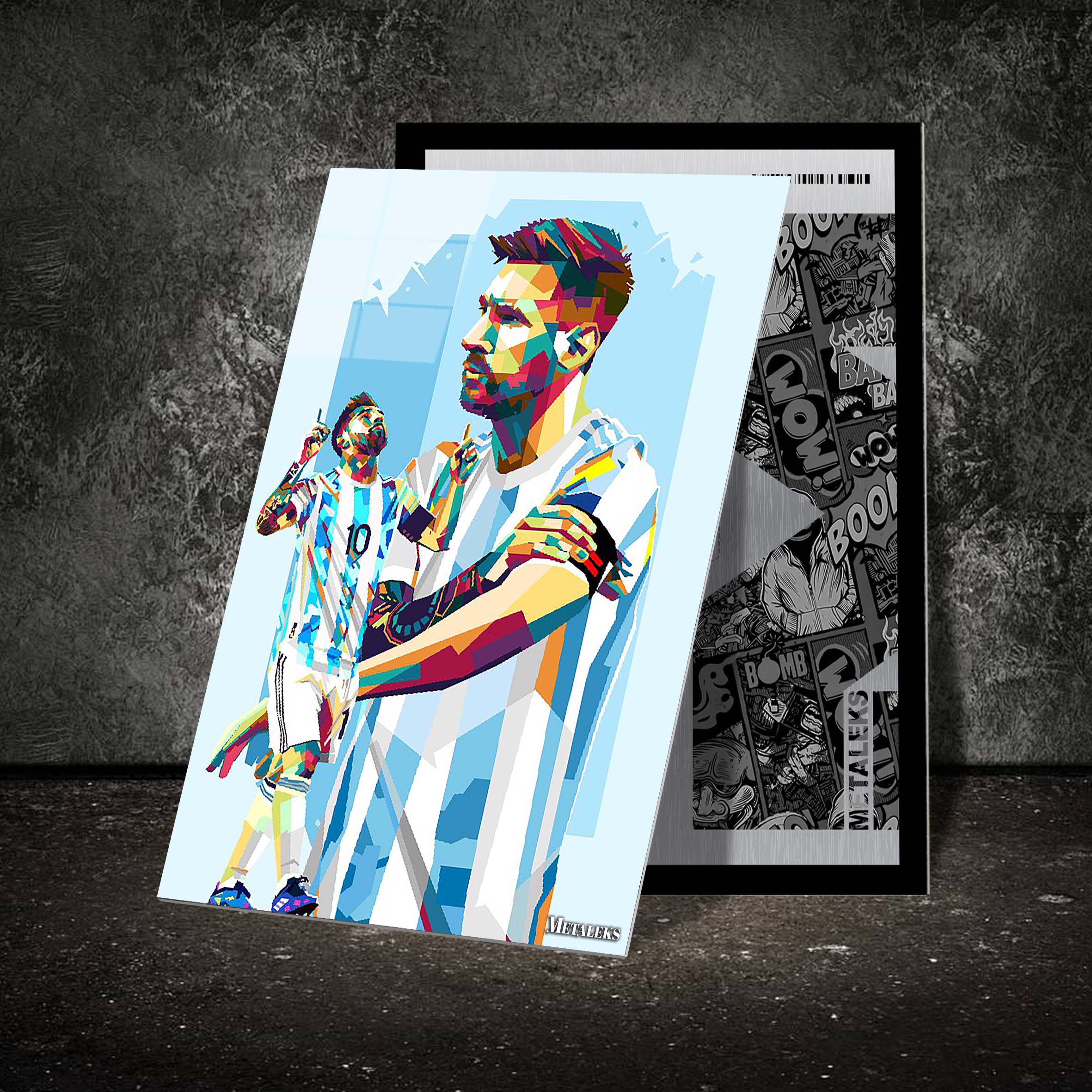 lionel messi the legend WPAP-designed by @zhian ramadhan B10