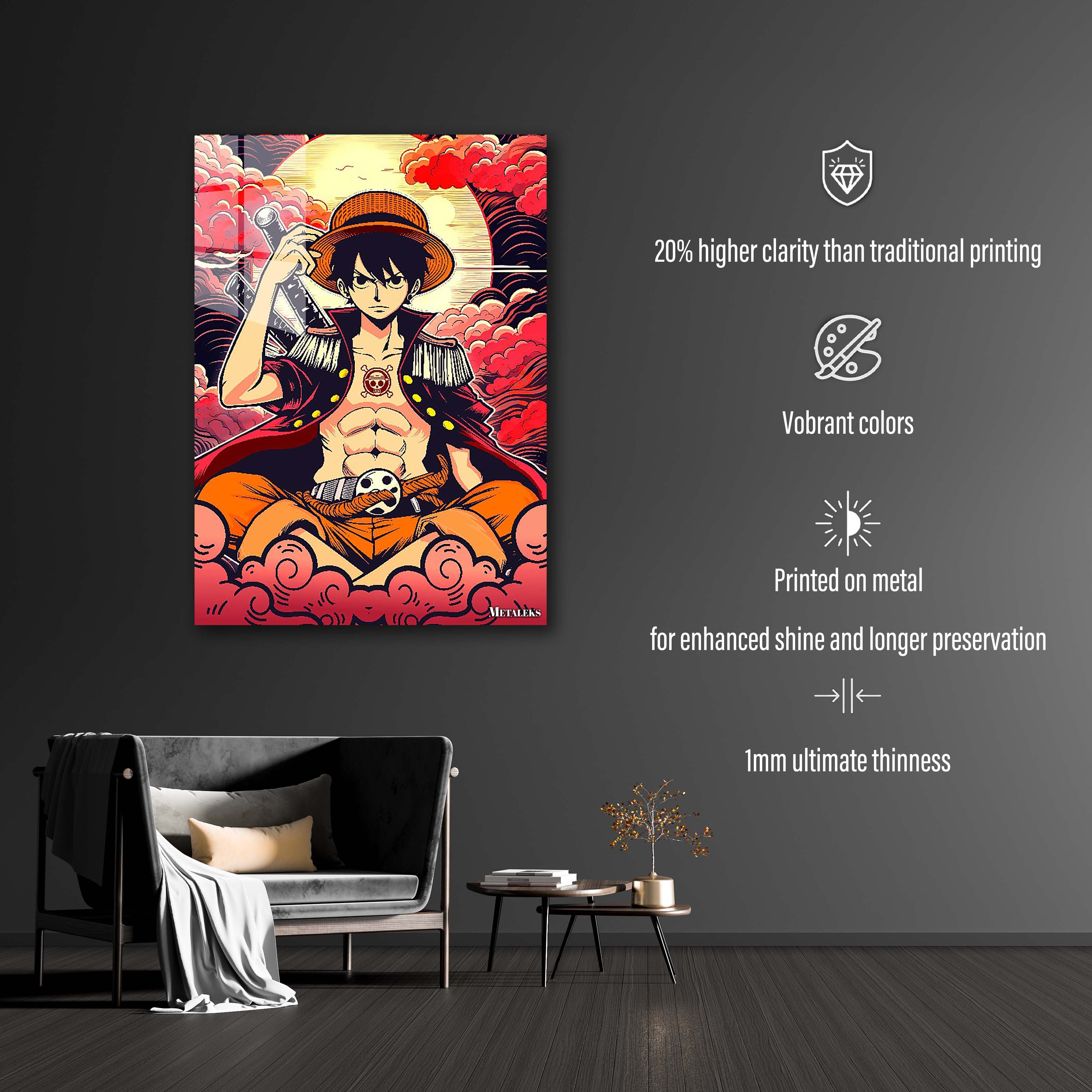 luffy in red clouds	-designed by @Boogets
