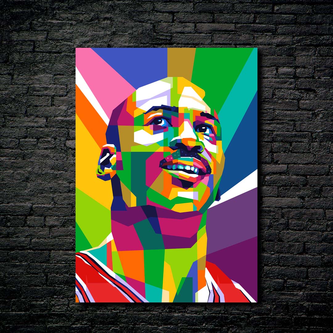 michael jordan wpap-Artwork by @Facet Bengkok