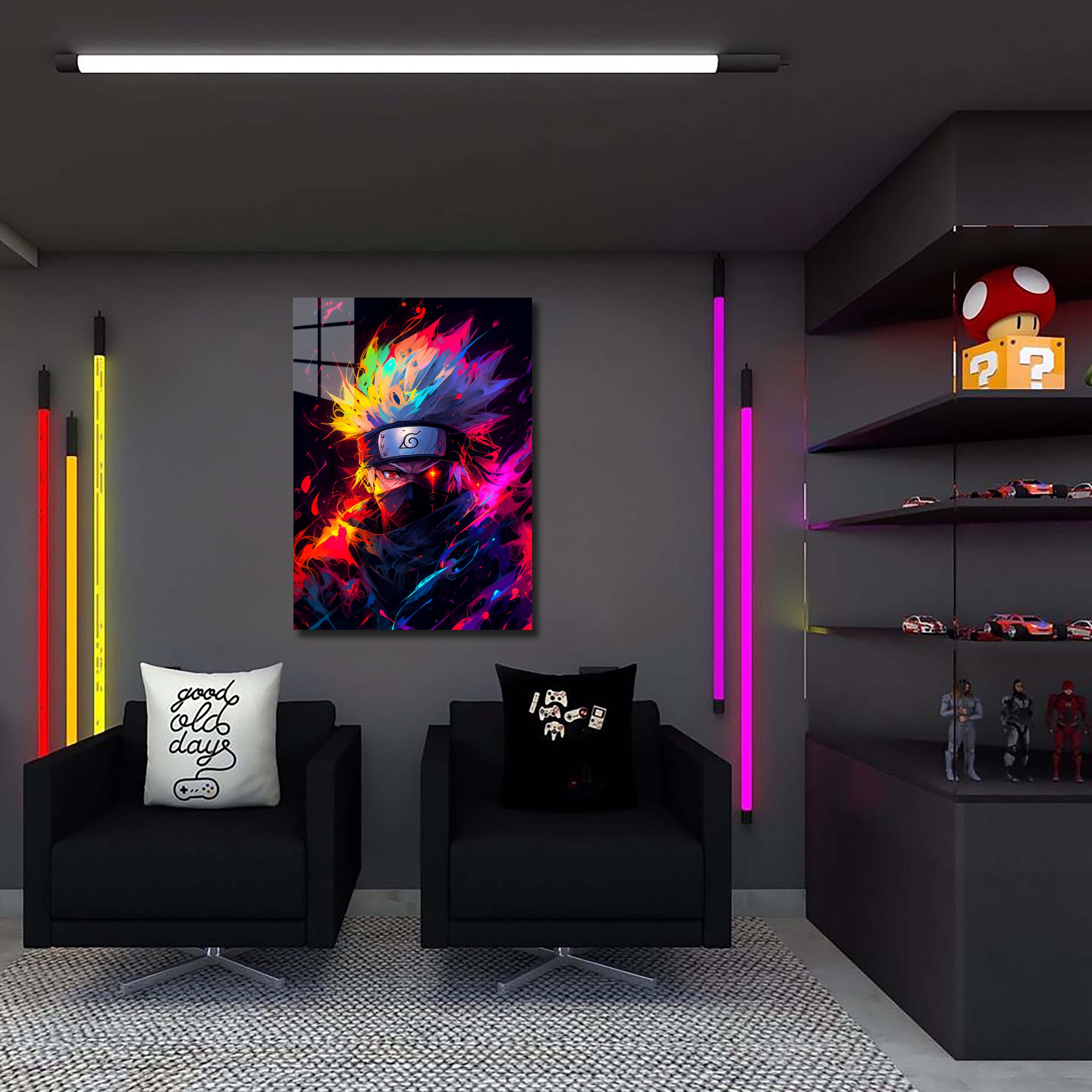 neon kakashi-designed by @Ai_inkdreams