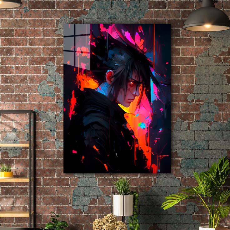 neon sasuke 2-designed by @Ai_inkdreams