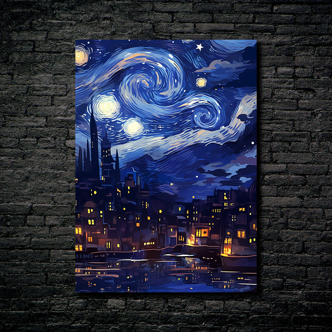 Van Gogh Series-starry sky-designed by @DUNKDUCK