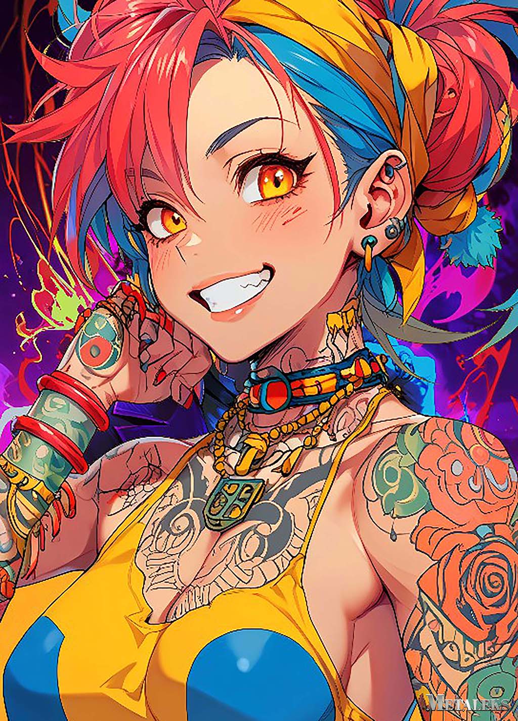 women anime tatto