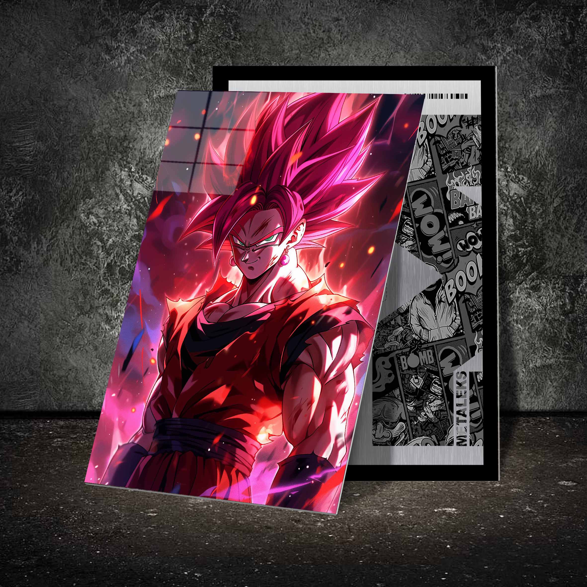 Goku Super Sayan God X-designed by @Pixalaxy