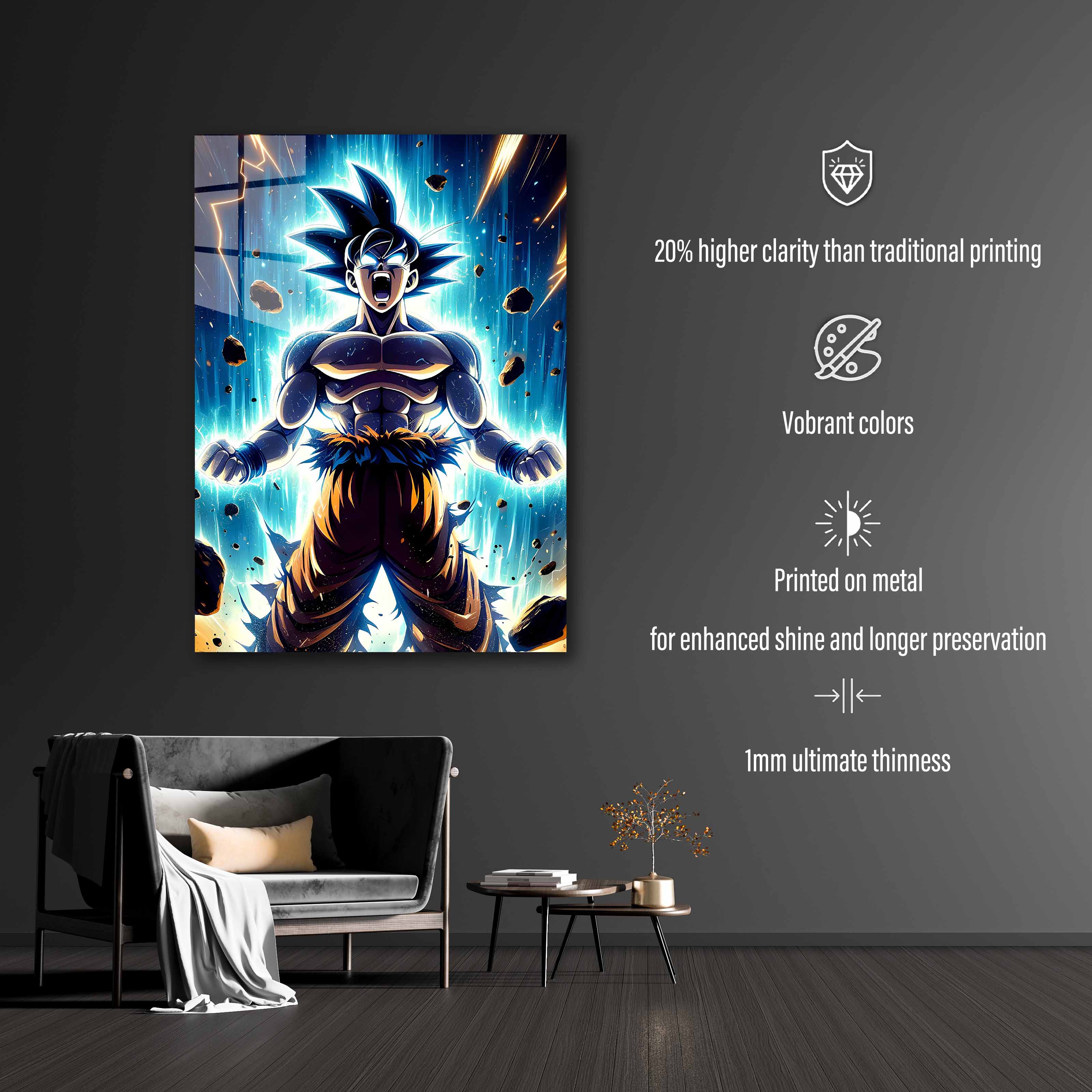 Anime Goku artwork -designed by @RITVIK TAKKAR