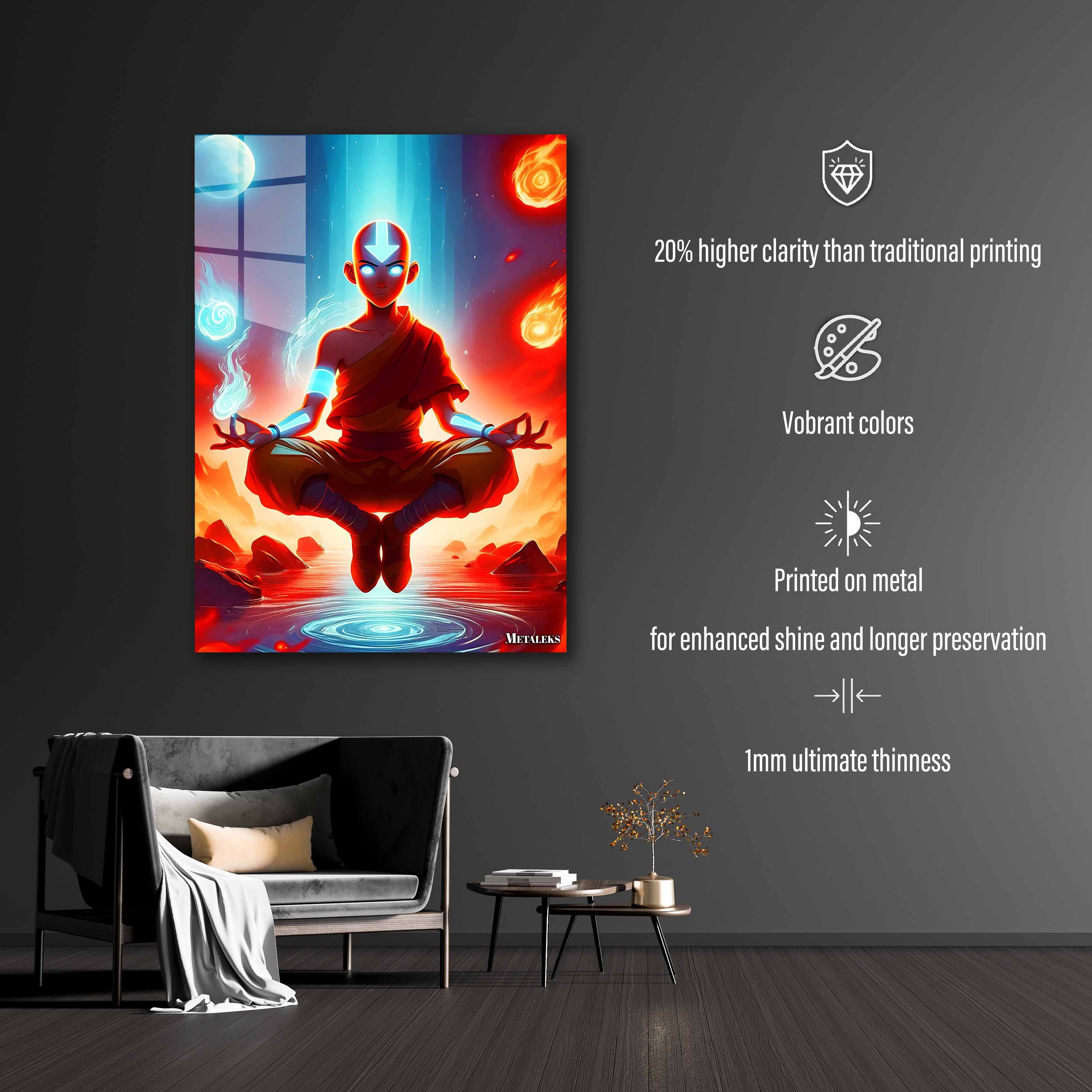 Aang avatar the last airbender ilustration-designed by @Genio Art