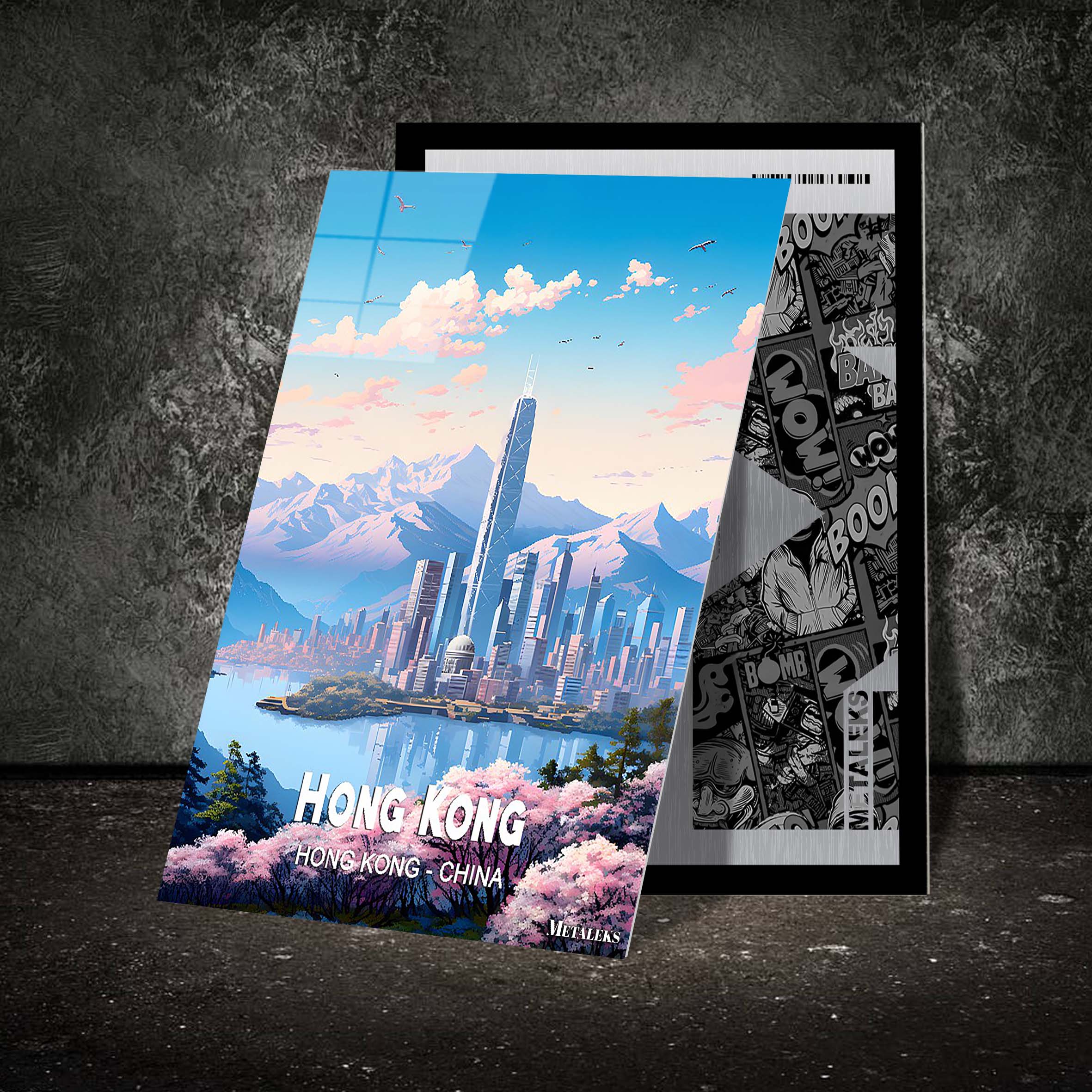 China - Hong Kong-designed by @Travel Poster AI