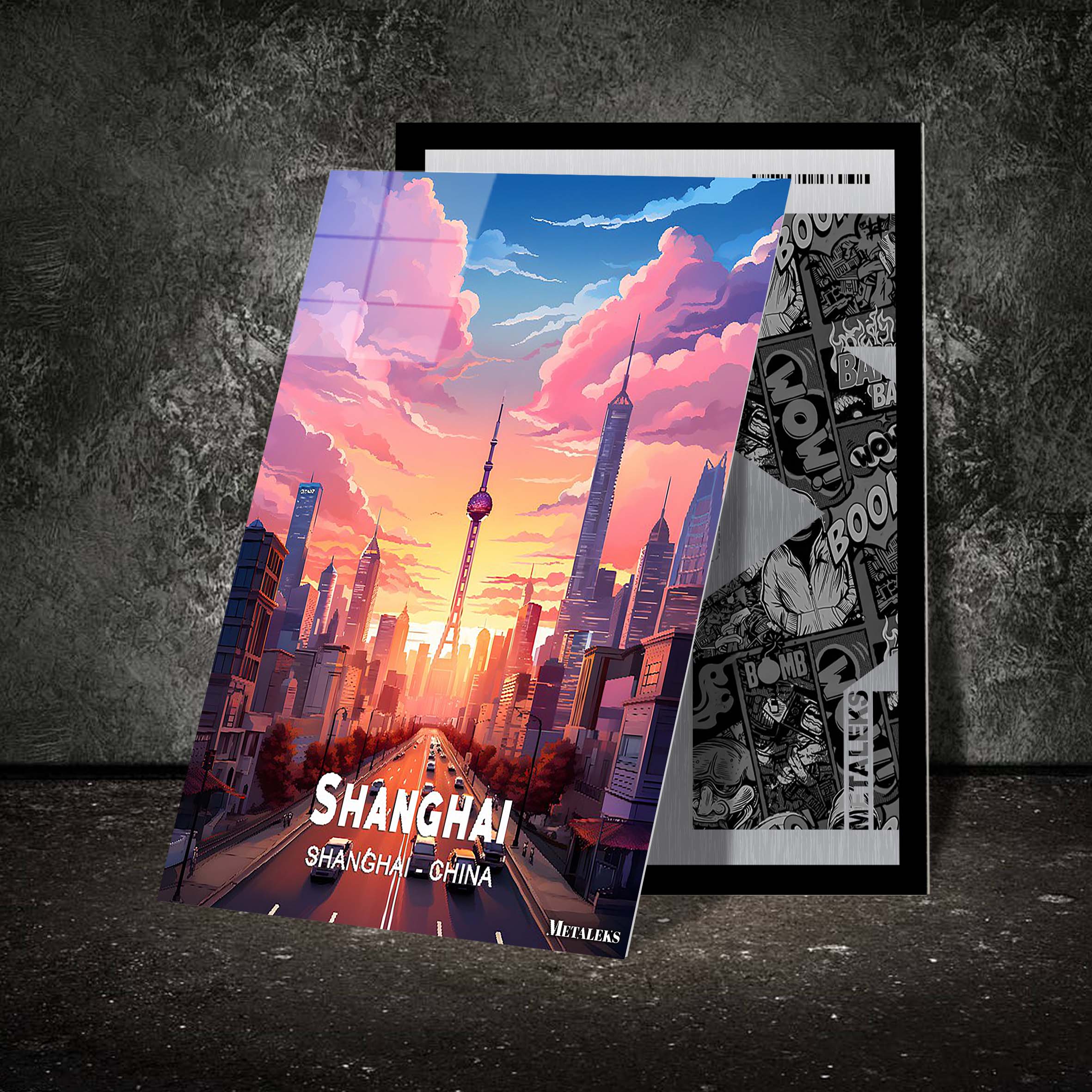China - Shanghai-designed by @Travel Poster AI