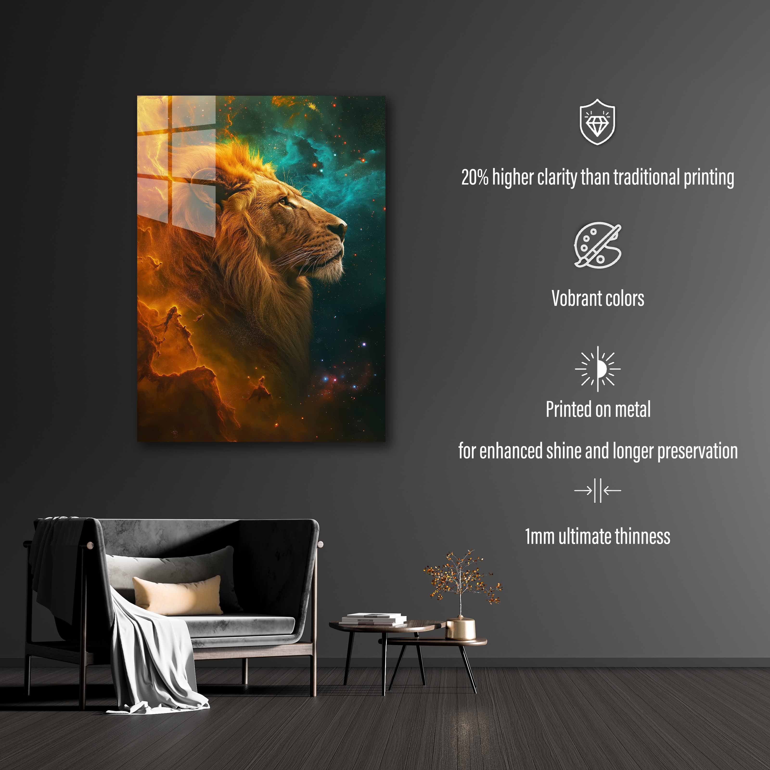 Cosmic Nebula Lion-designed by @HyperArt