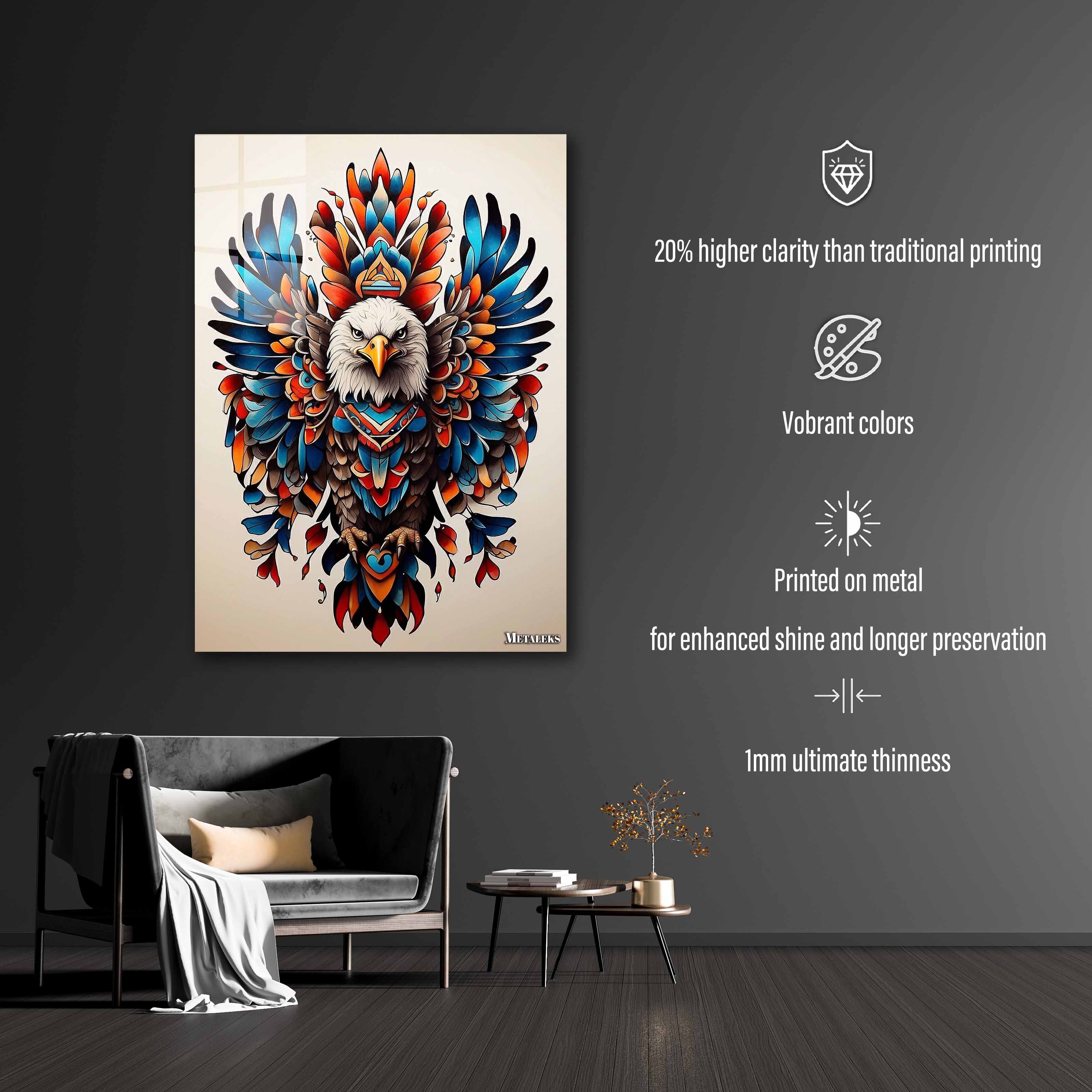 Eagle's Essence: A Majestic Canvas-designed by @maximise