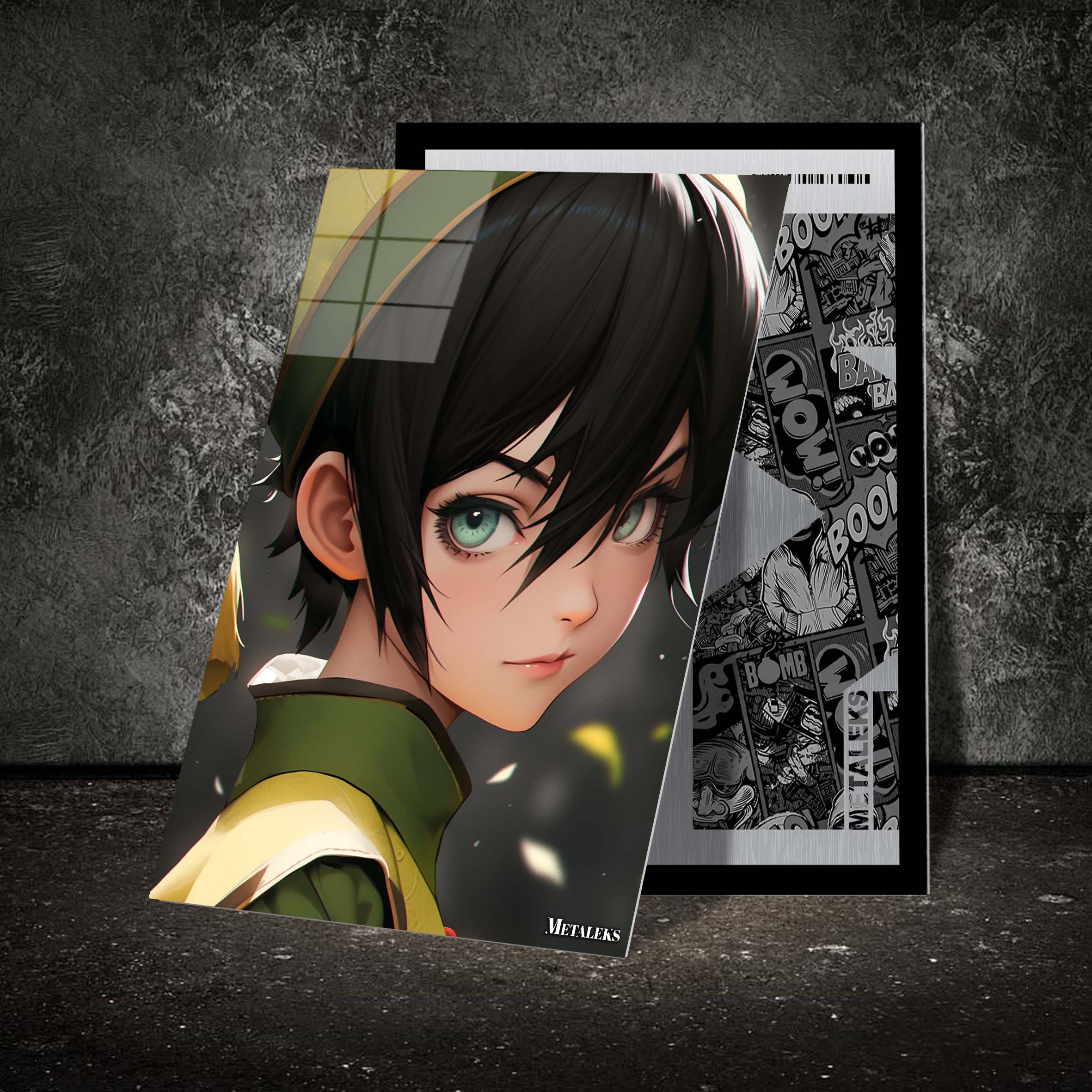 Earthbending Maverick_ Toph's Unrivaled Rock Solid Mastery-designed by @theanimecrossover