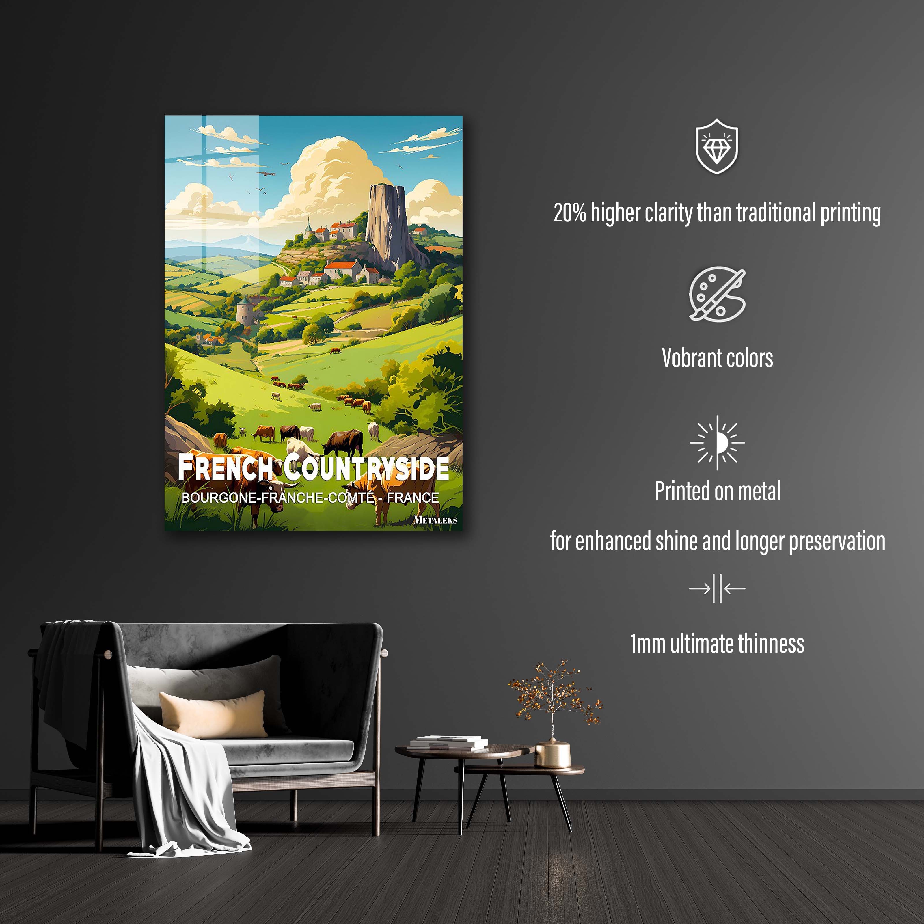France - French Countryside-designed by @Travel Poster AI