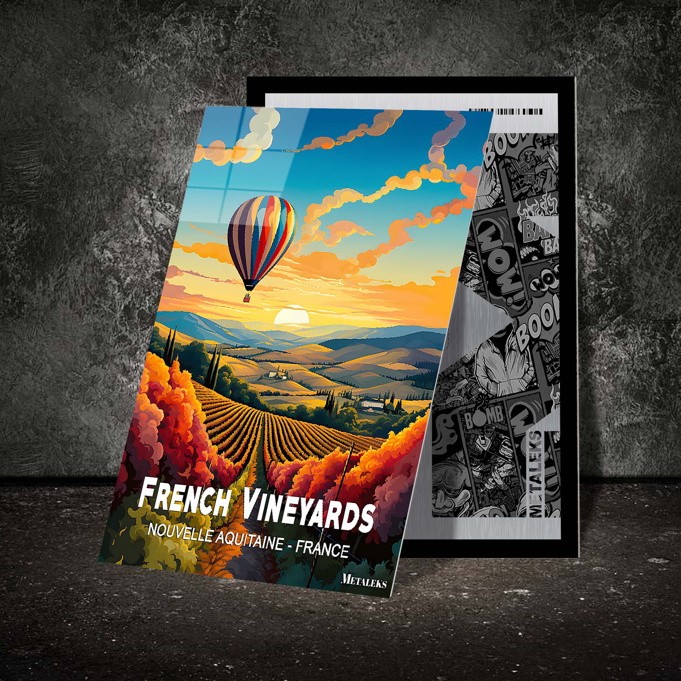 France - French Vineyards 2-designed by @Travel Poster AI