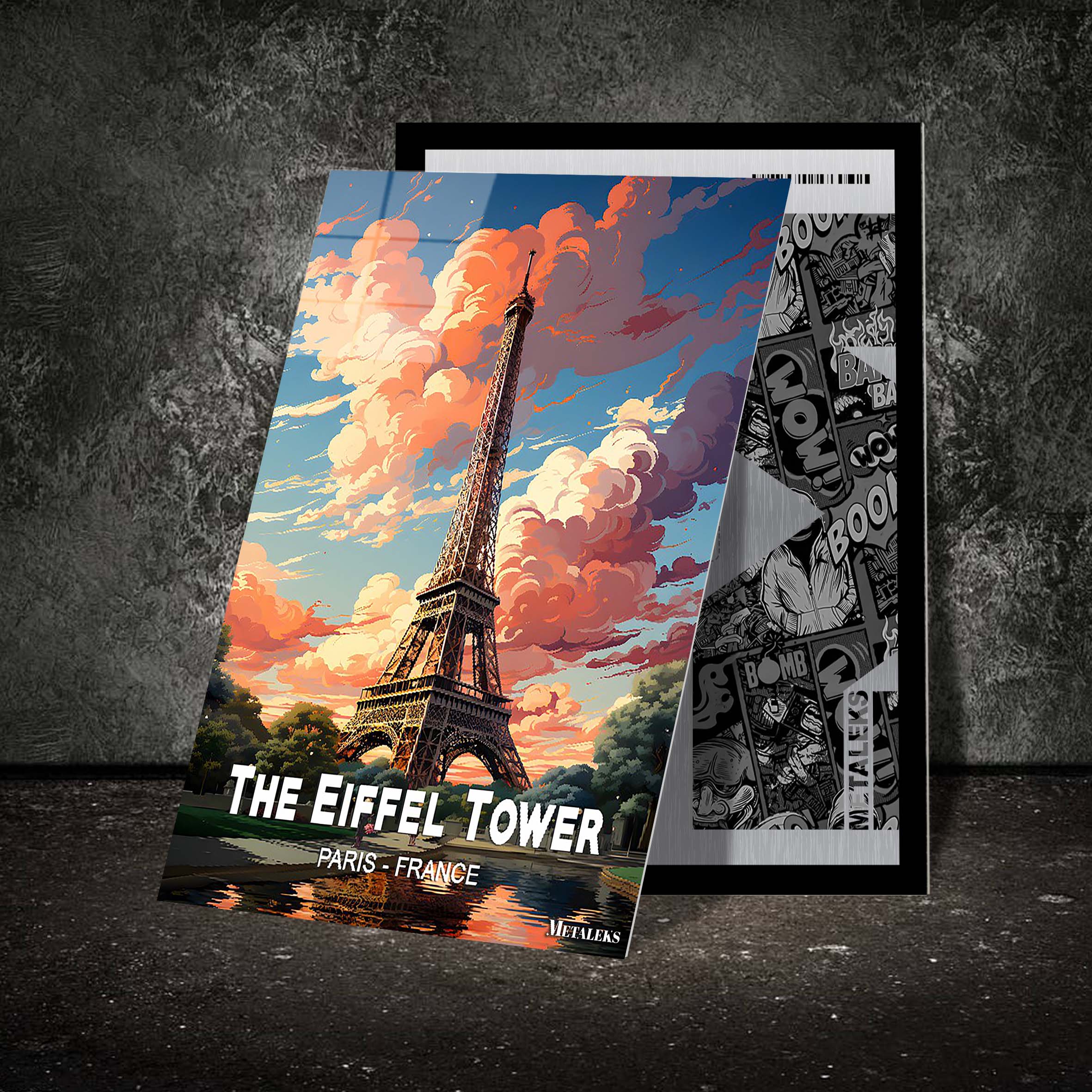 France - Tour Eiffel-designed by @Travel Poster AI