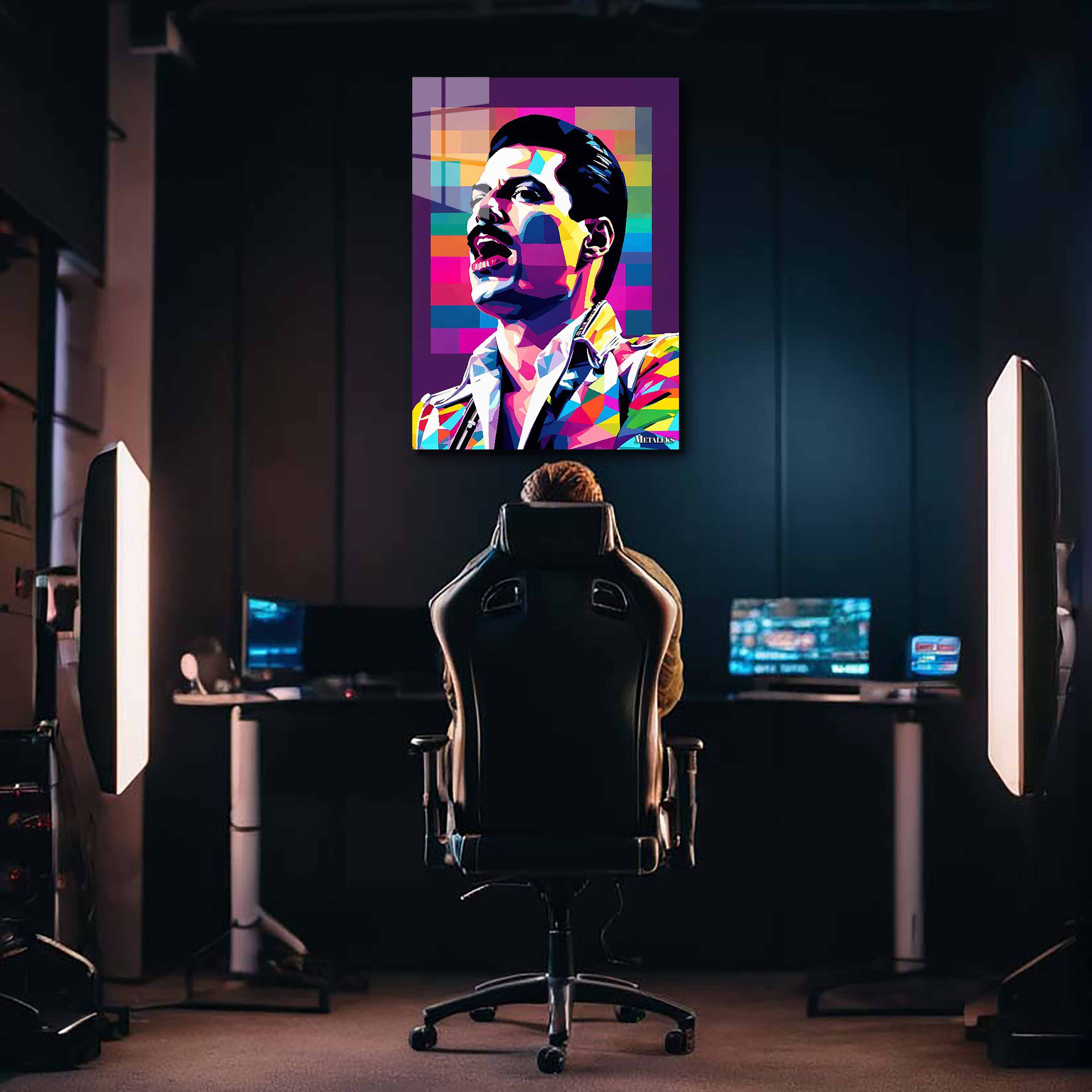 Freddie Mercury Pop Art 2-designed by @ALTAY