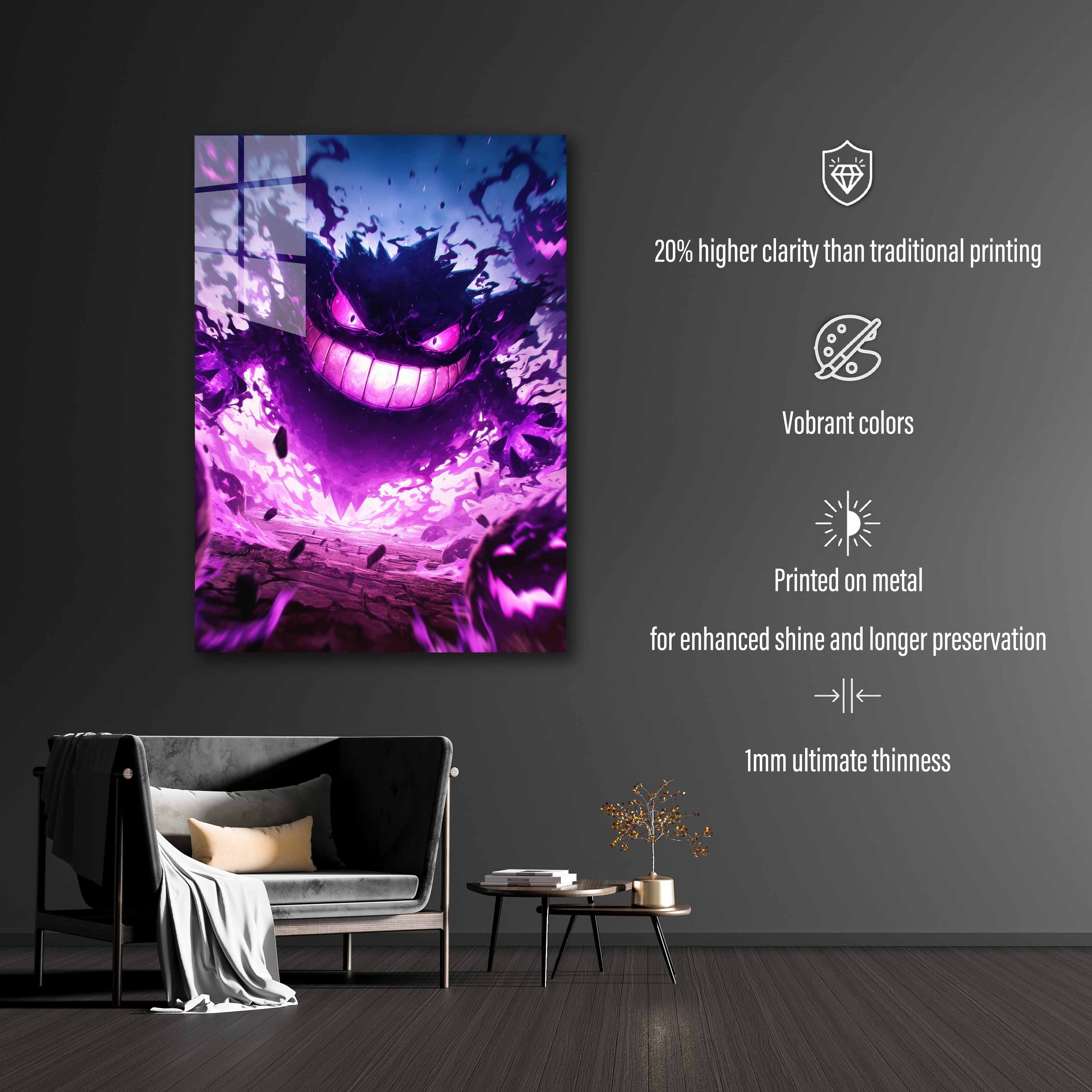 Gengar wallpaper by @visinaire.ai-designed by @visinaire.ai