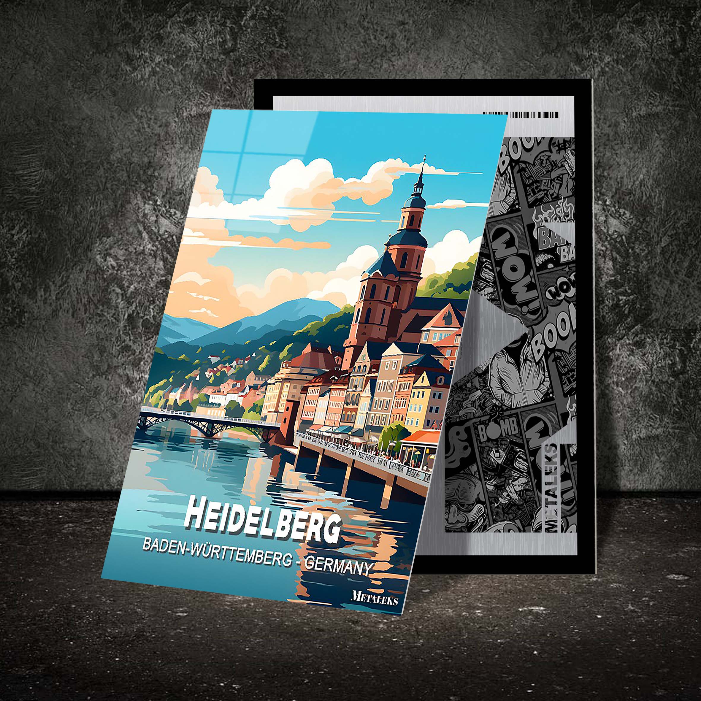 Germany - Heidelberg-designed by @Travel Poster AI