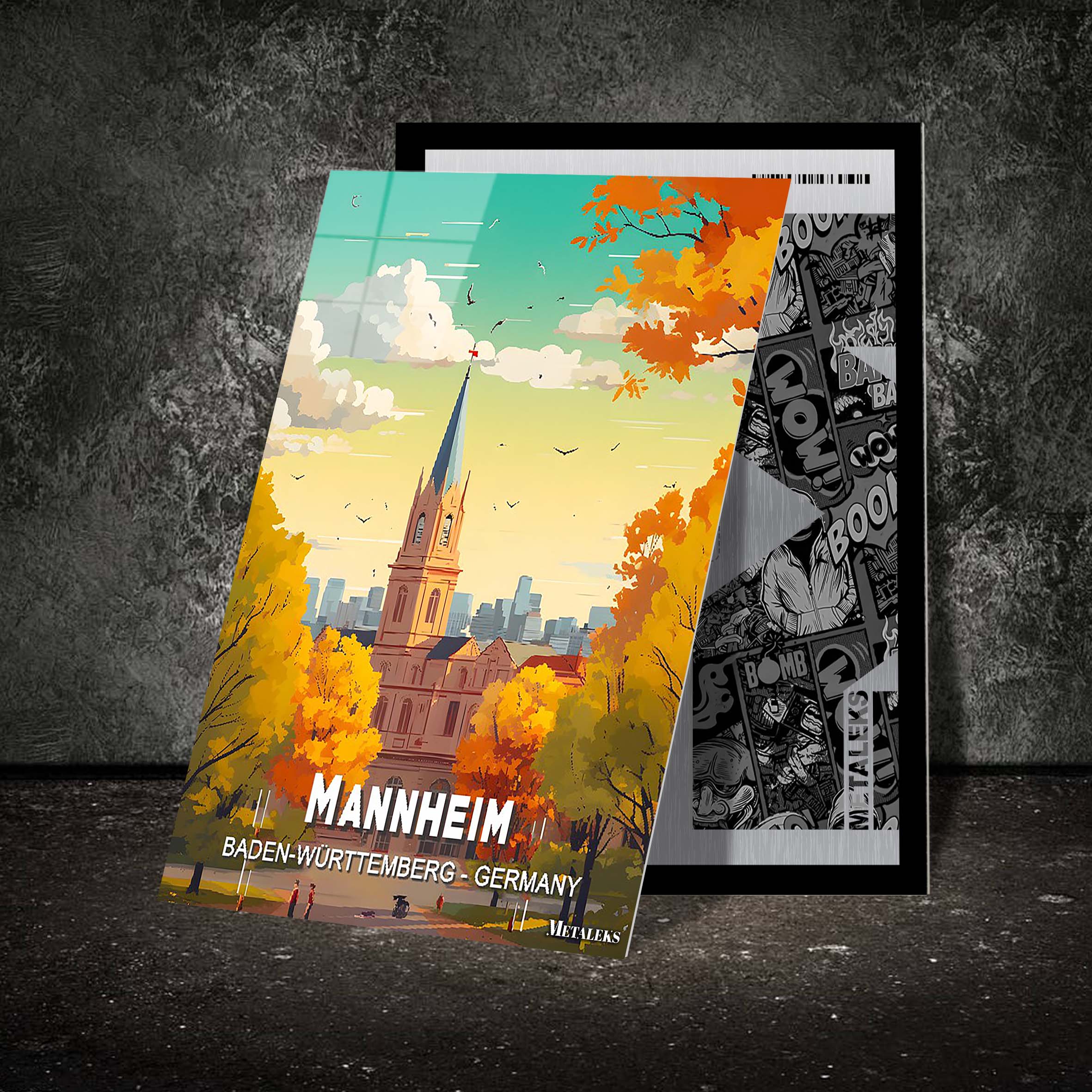 Germany - Mannheim 2-designed by @Travel Poster AI