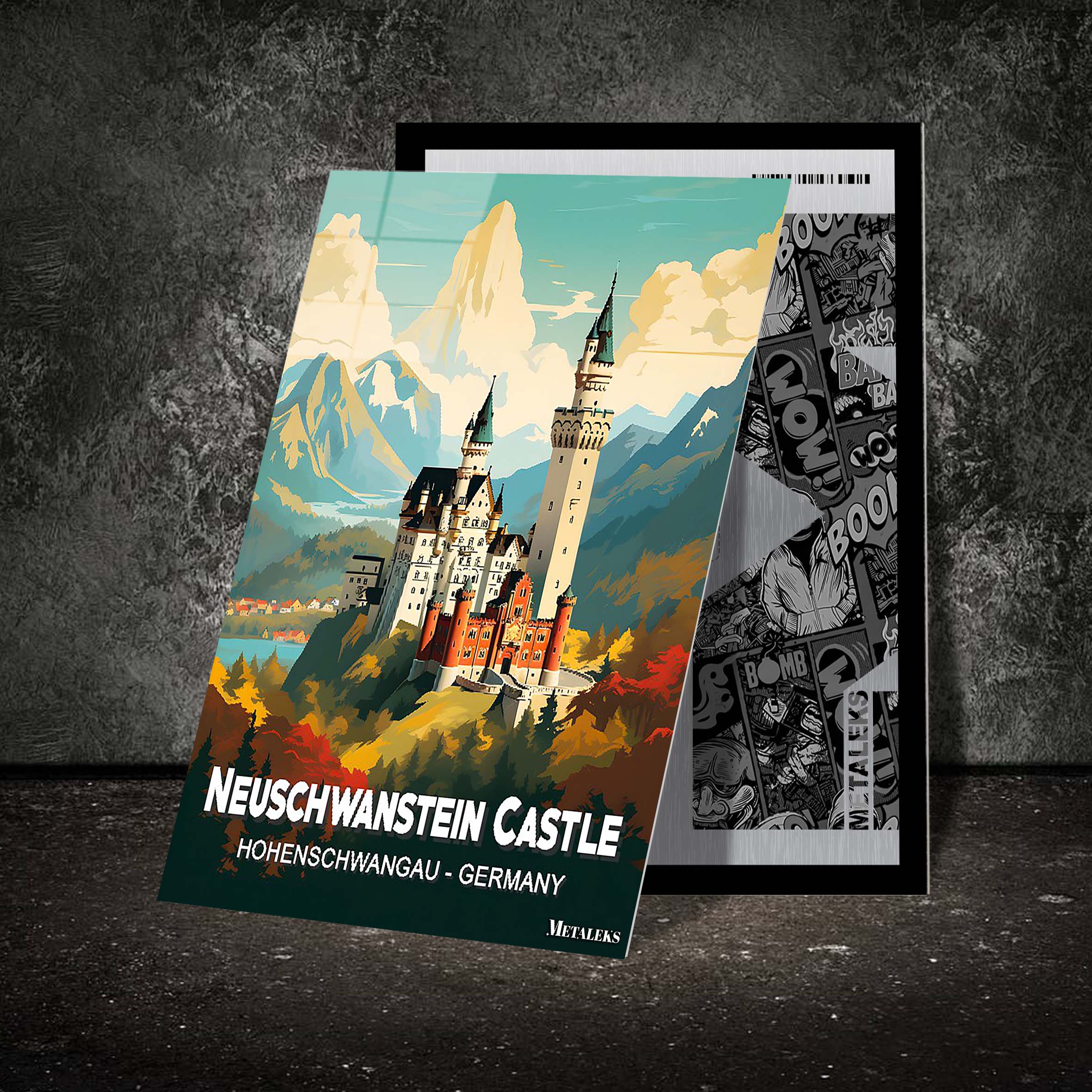 Germany - Neuschwanstein Castle-designed by @Travel Poster AI