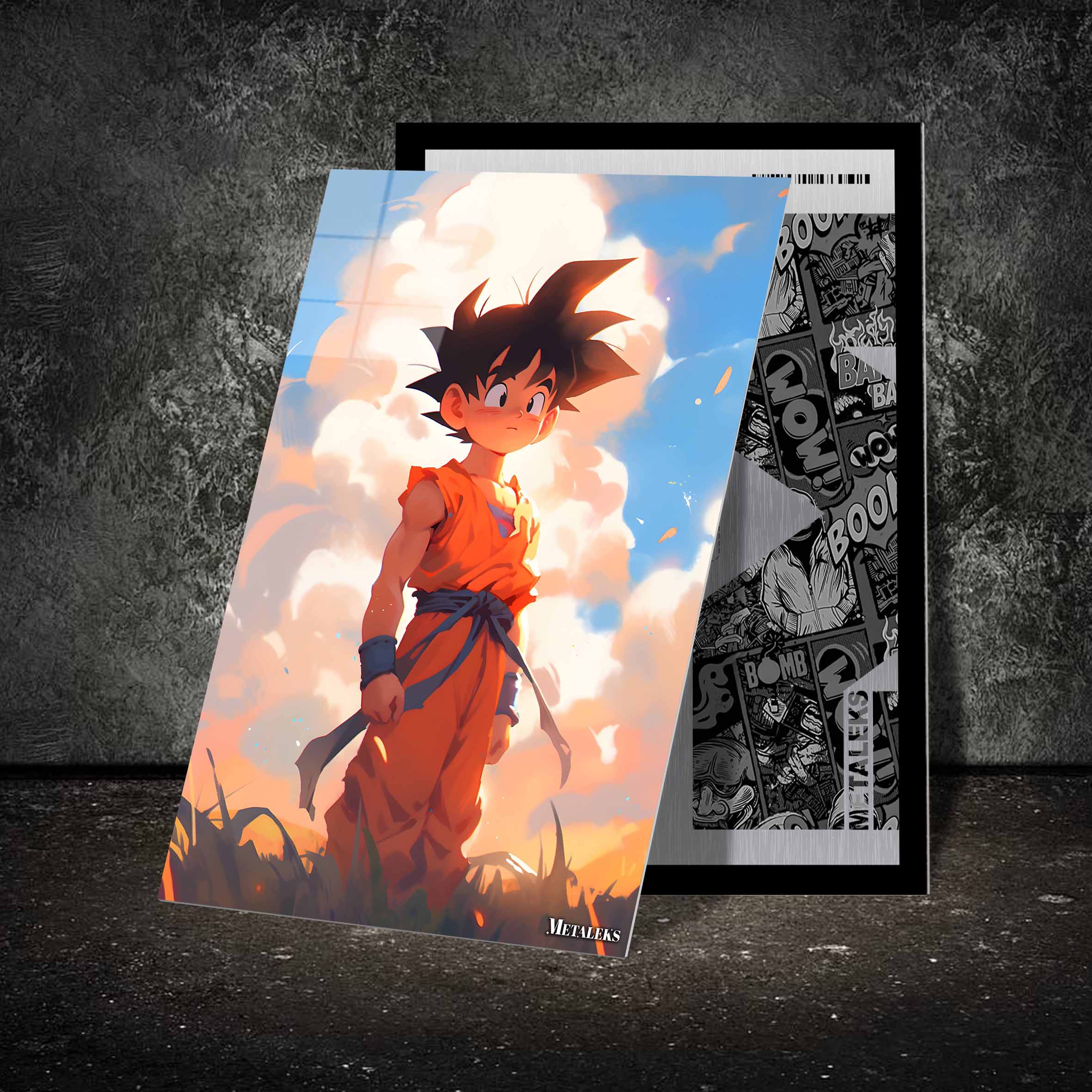 Goku chibi art in memories of toriyama-designed by @Vid_M@tion