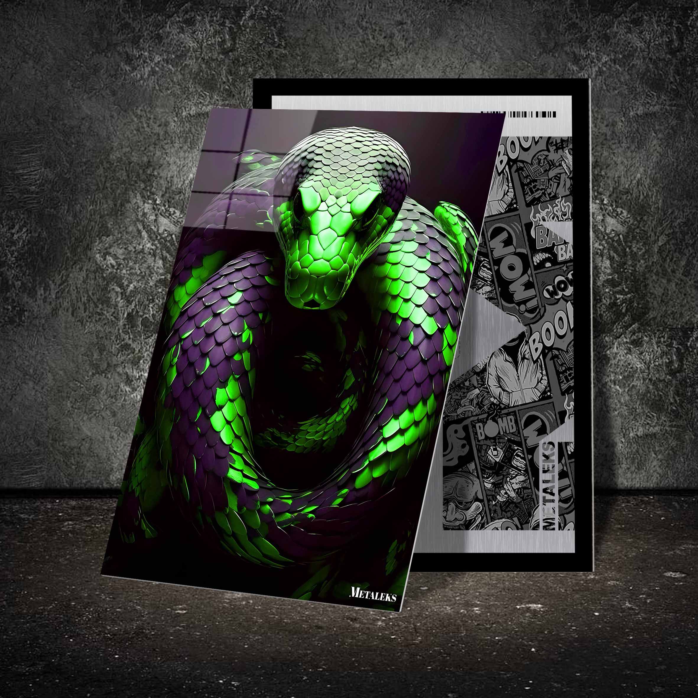 Green Python-designed by @Beat art
