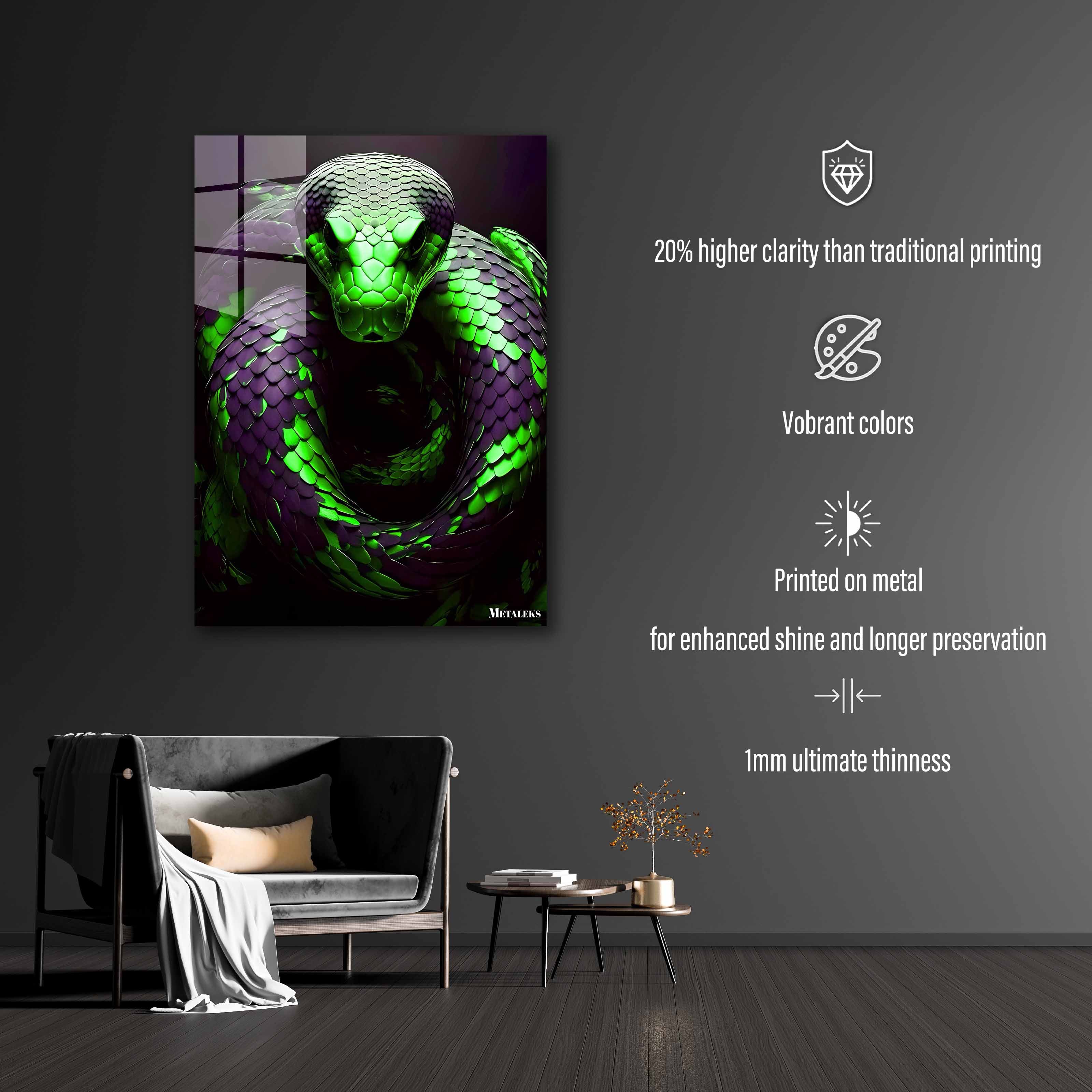 Green Python-designed by @Beat art