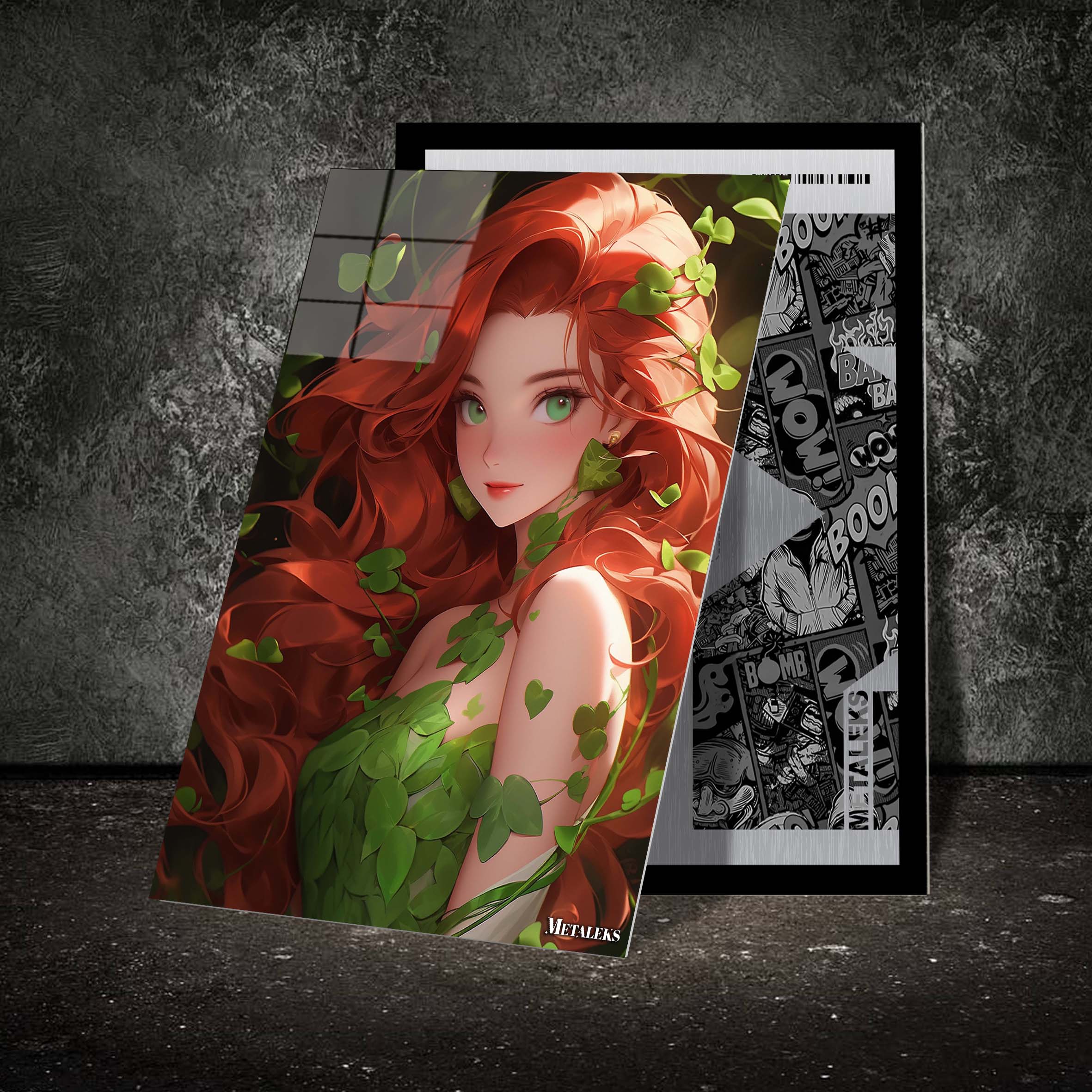 Green Seduction_ Poison Ivy's Allure in the Shadows-designed by @theanimecrossover