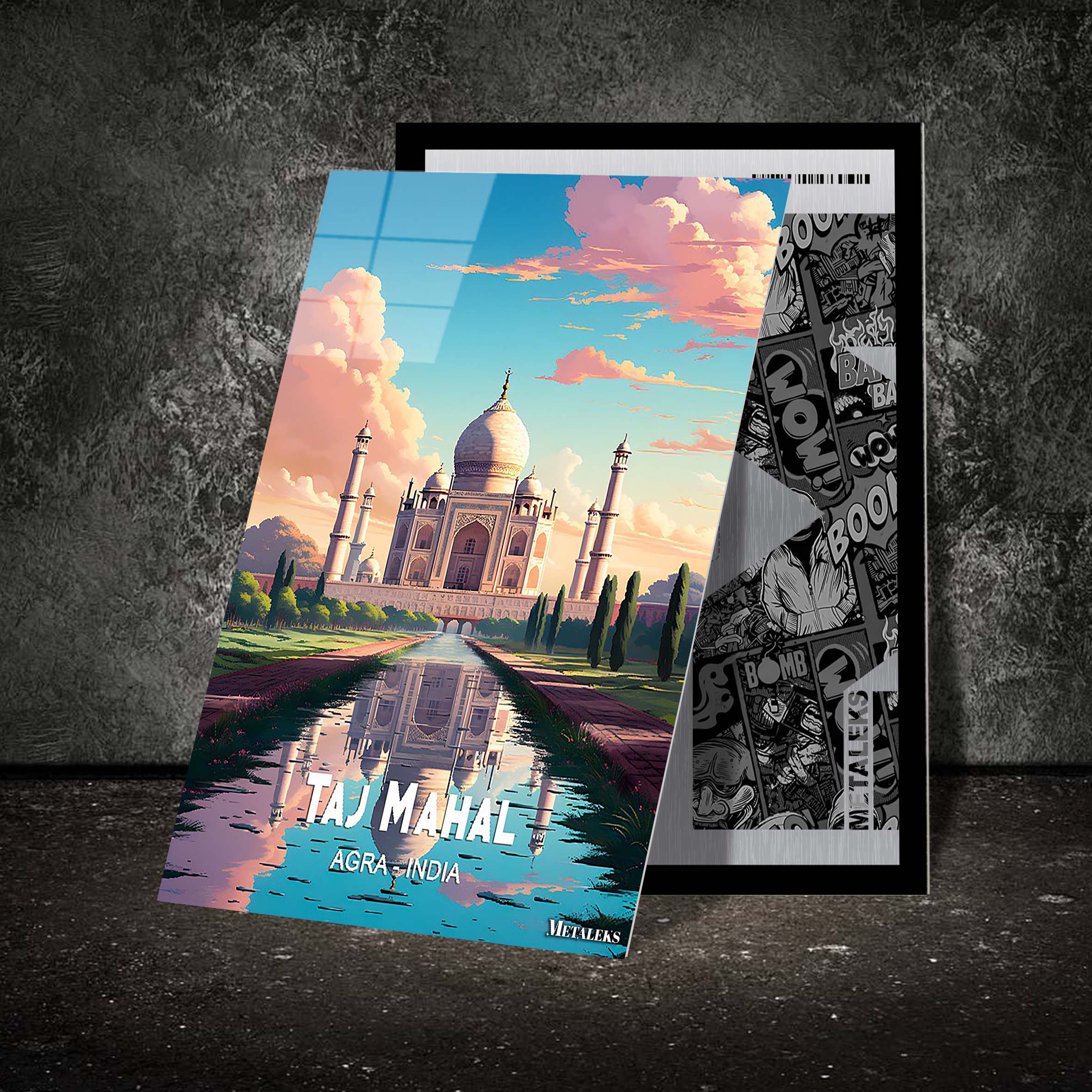 India - Taj Mahal-designed by @Travel Poster AI