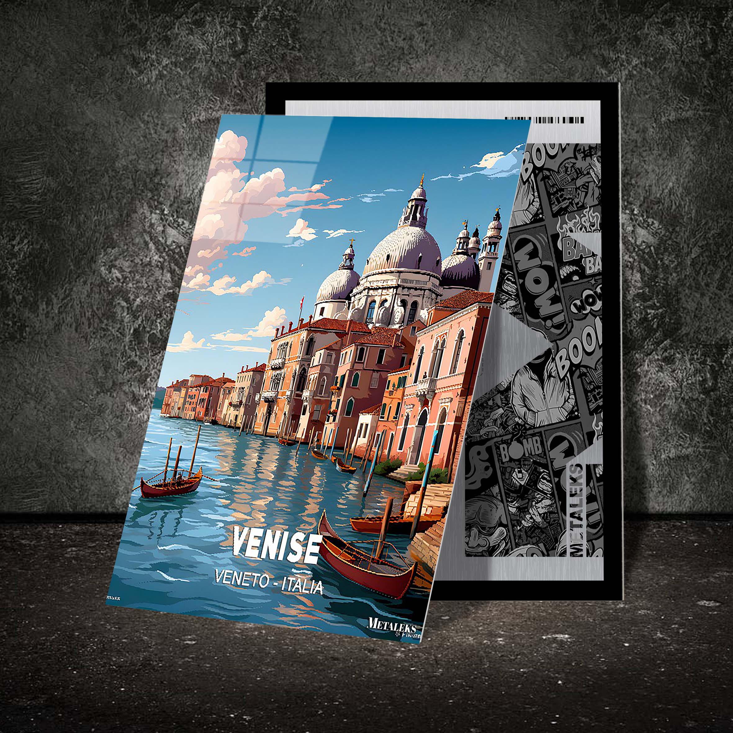 Italia - Venise-designed by @Travel Poster AI