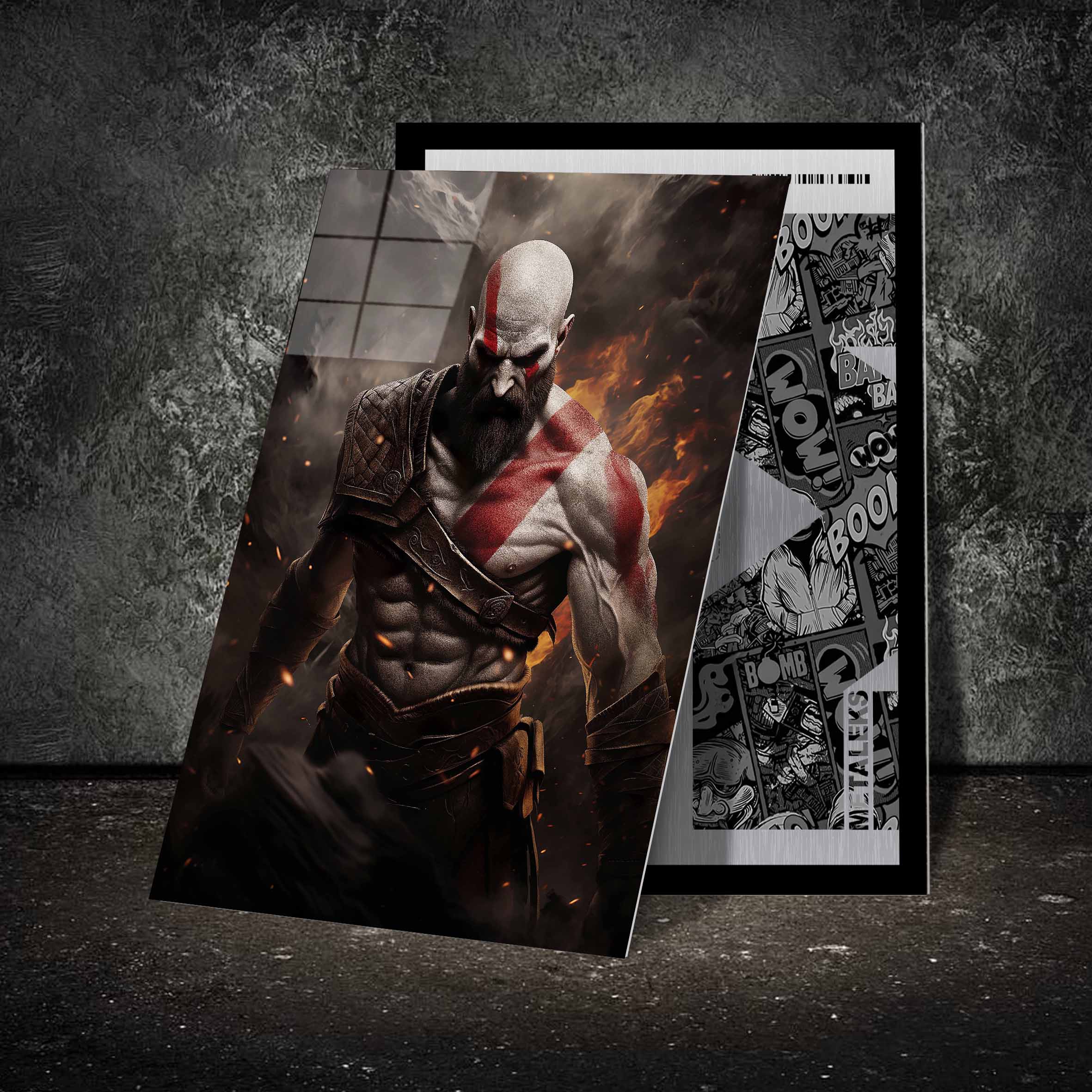 Kratos God of War Gaming game-designed by @WATON CORET