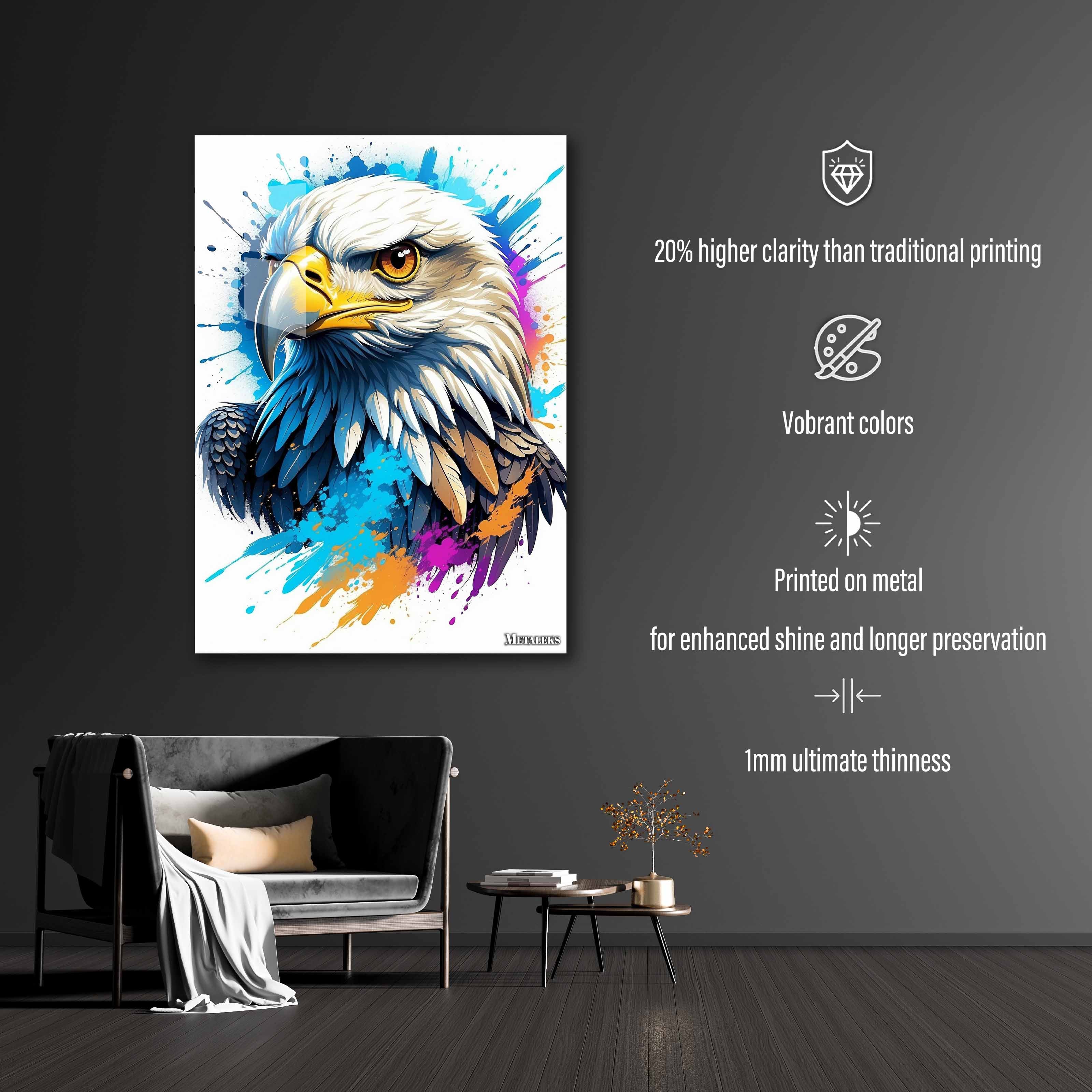 Majestic Soar: Portrait of a Noble Eagle-designed by @maximise