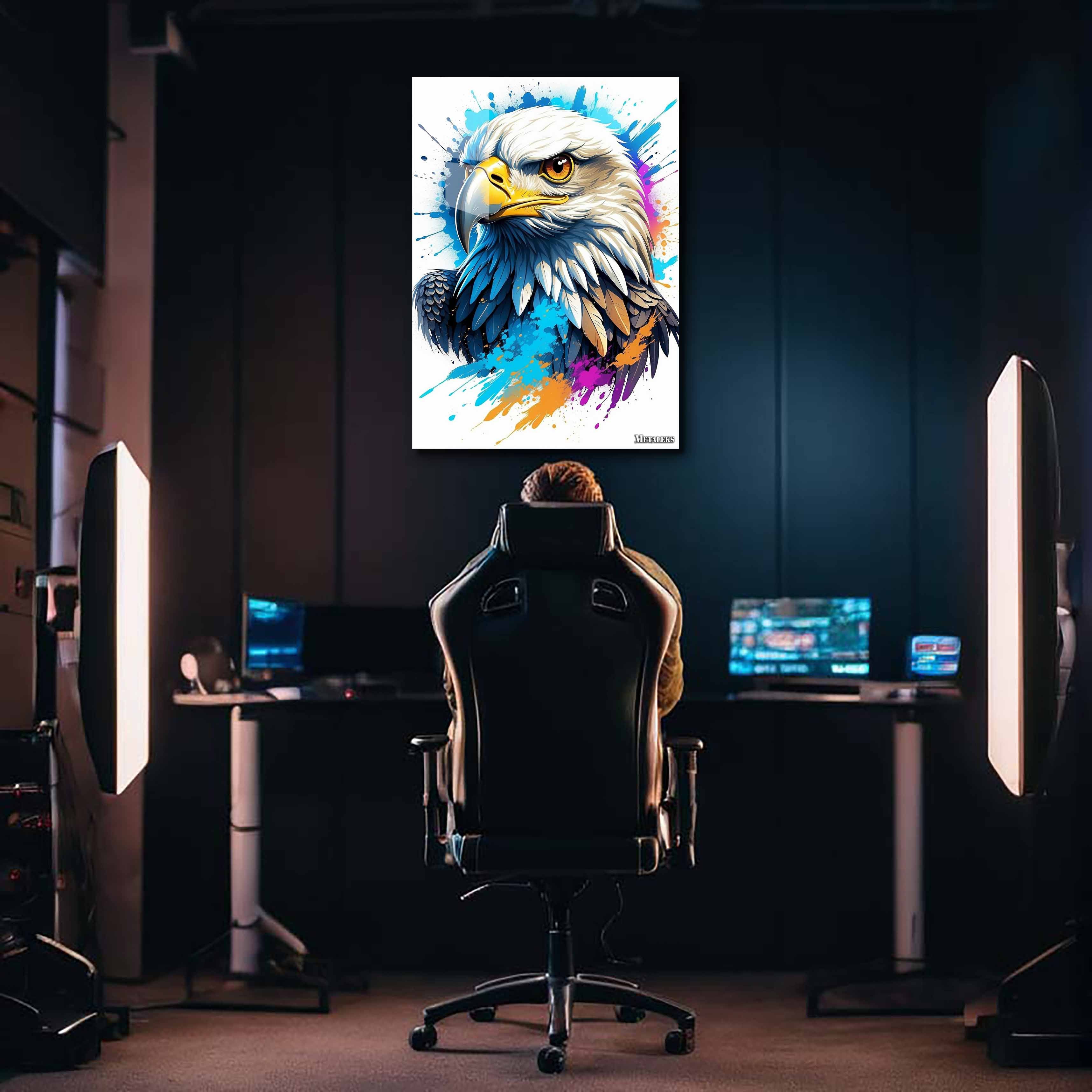 Majestic Soar: Portrait of a Noble Eagle-designed by @maximise