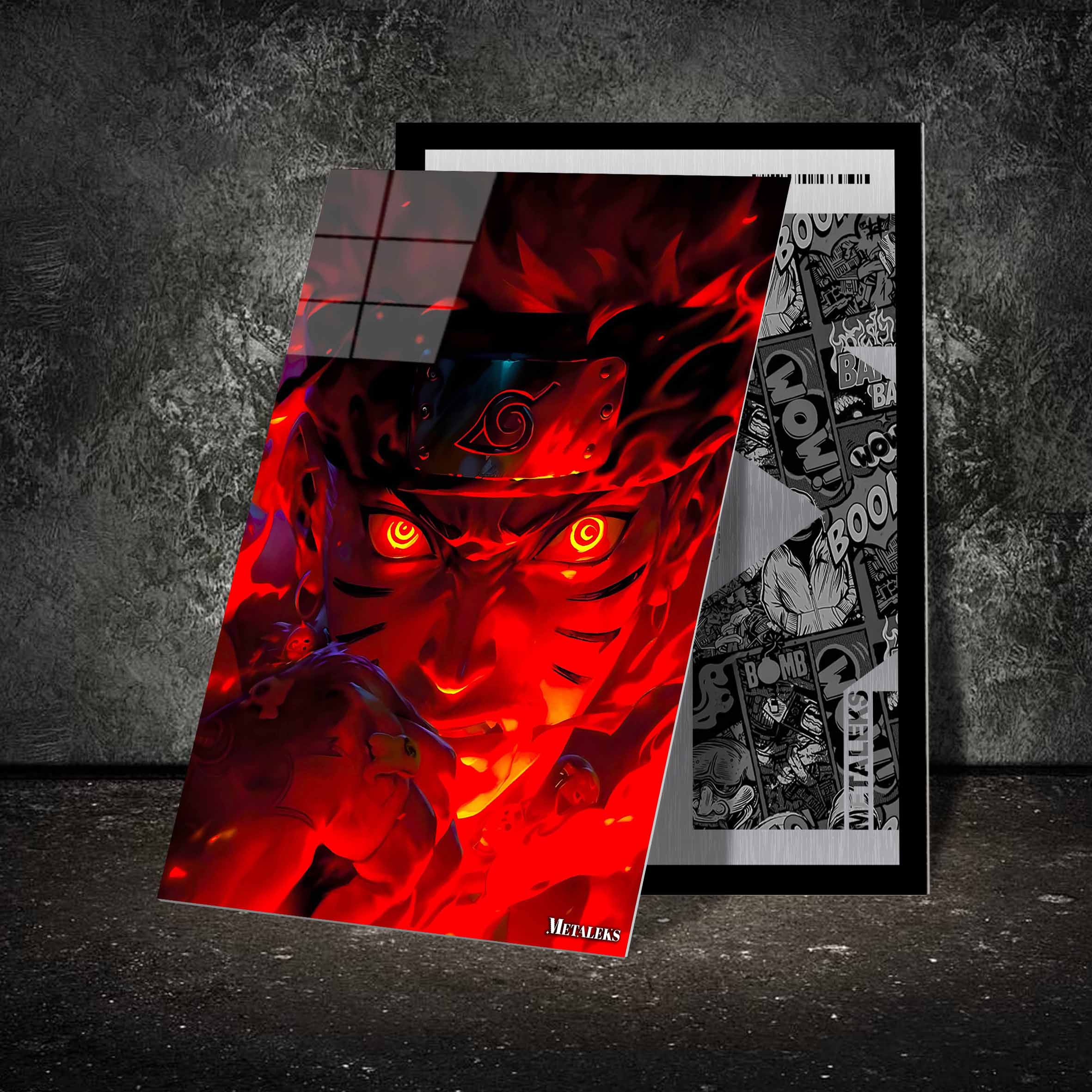 Naruto-Angry Mode-Red-designed by @DarkJay AI