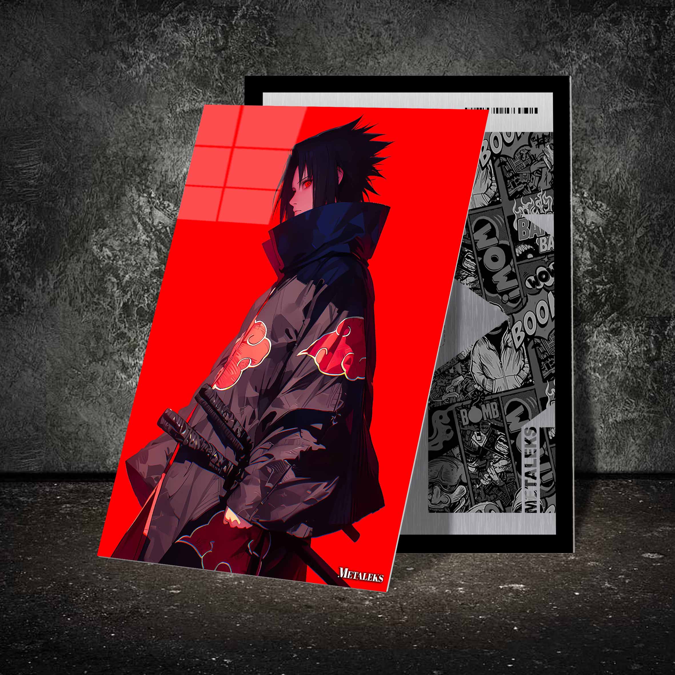 Sasuke Akatsuki - Naruto-designed by @flux_ani