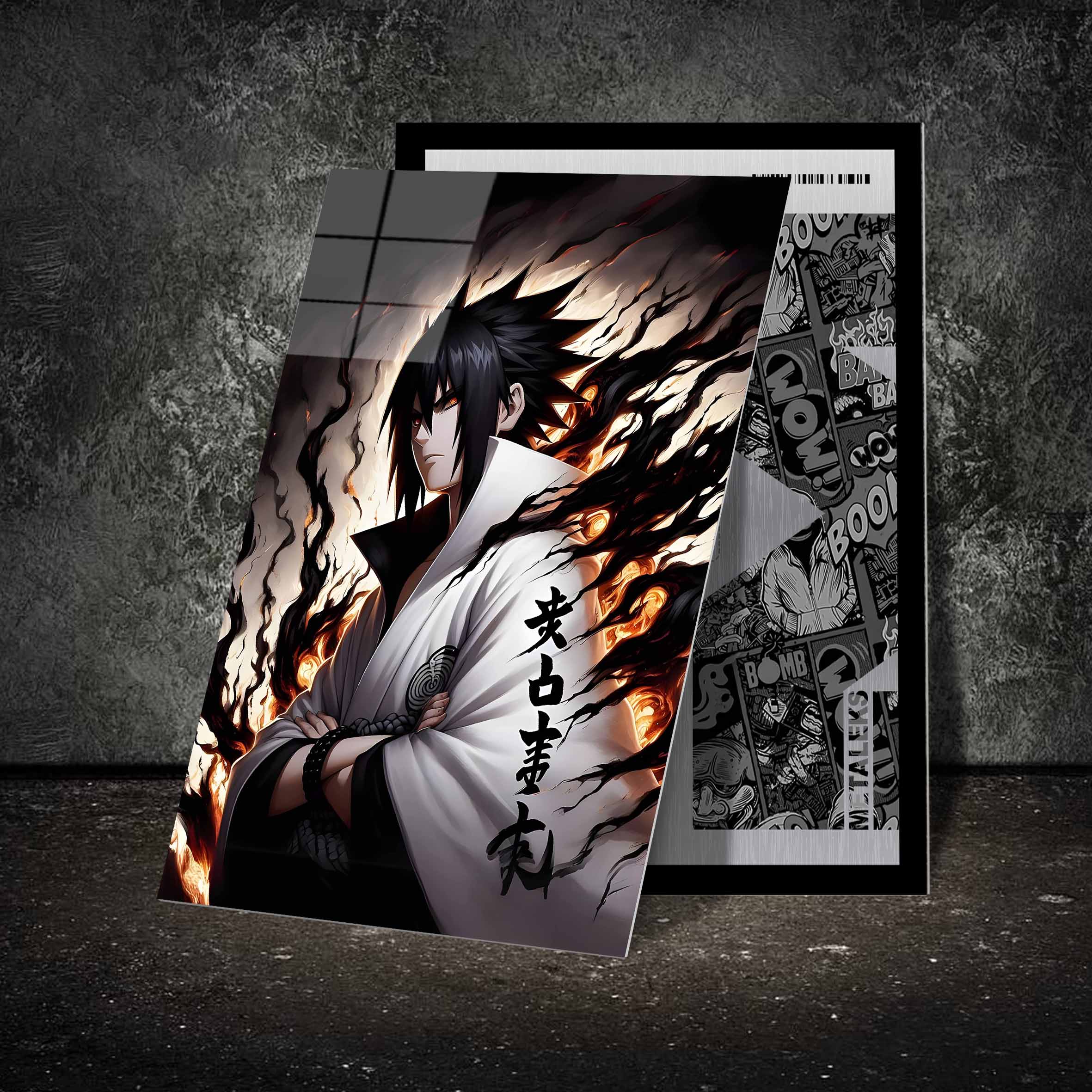 Sasuke Uciha Black Fire 3-designed by @Genio Art