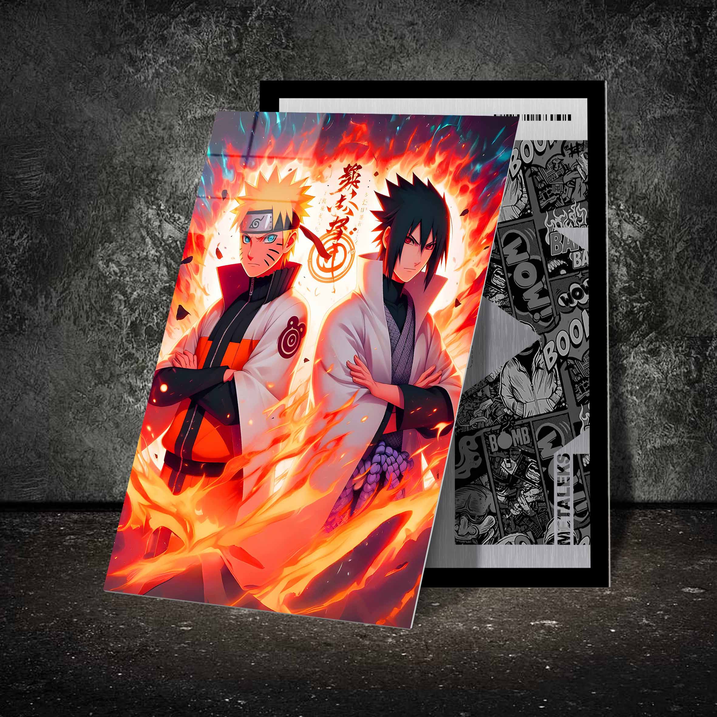 Sasuke & Naruto Last Fight-designed by @Genio Art