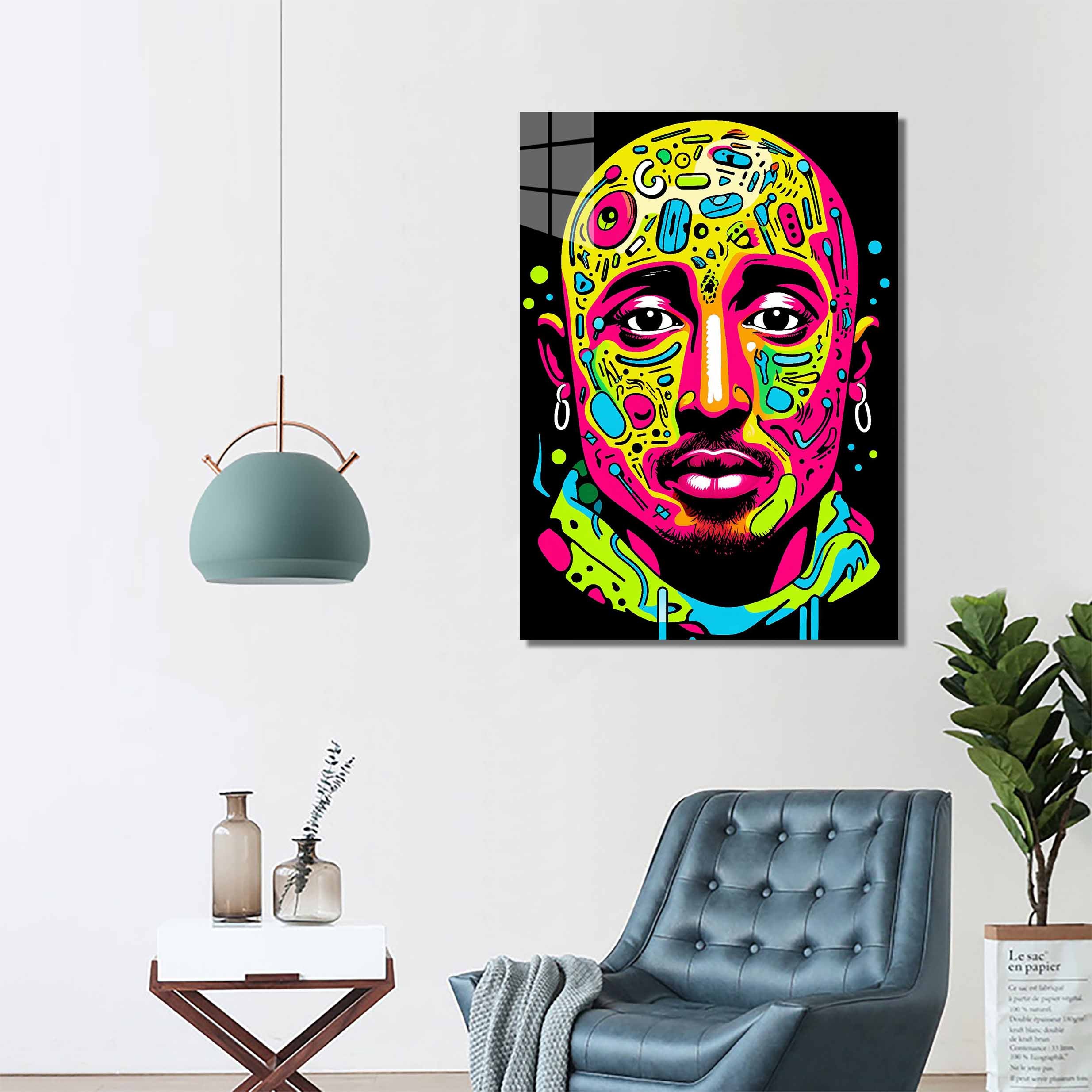 Tupac Shakur Rapper Hip hop-designed by @WATON CORET