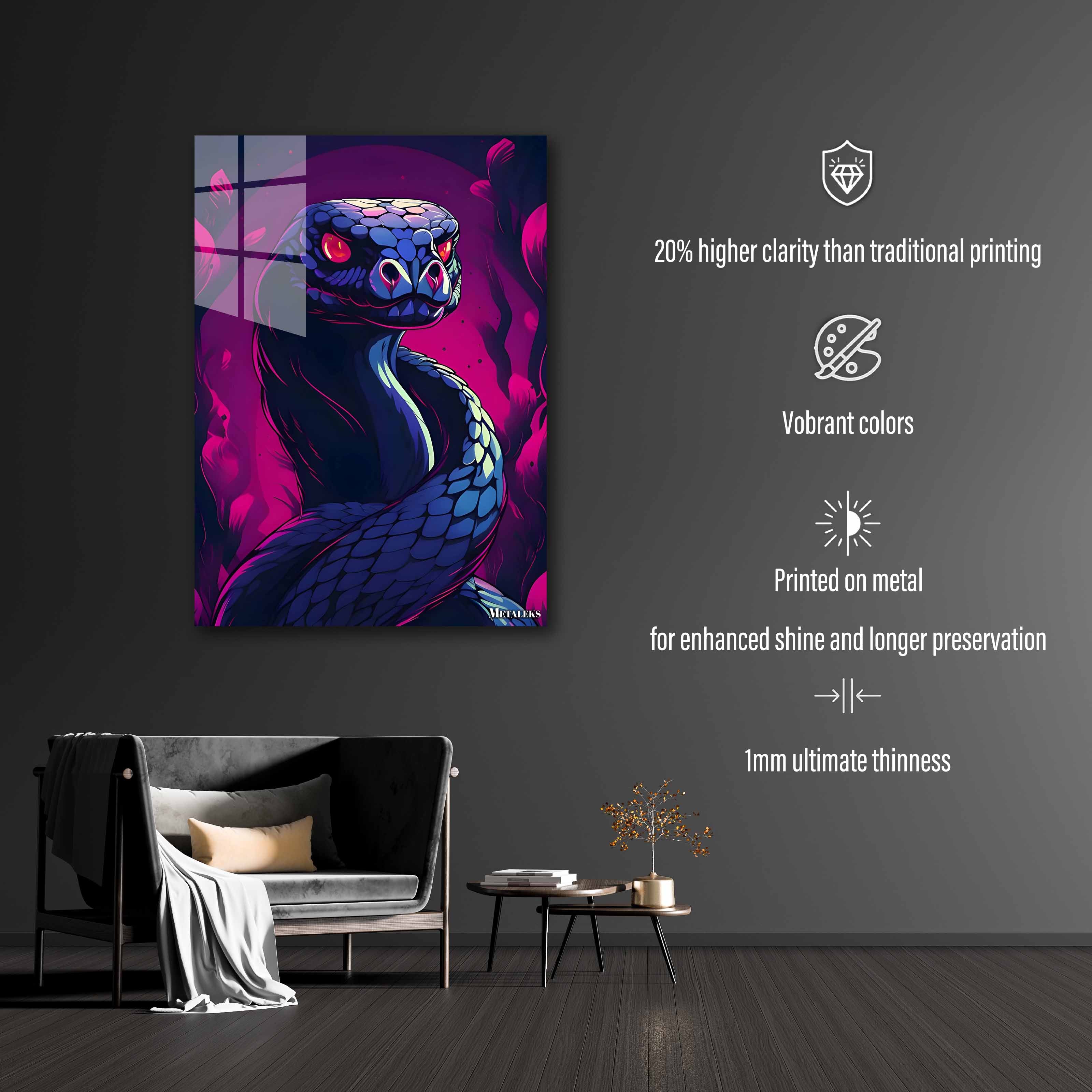 big purple python-designed by @Beat art