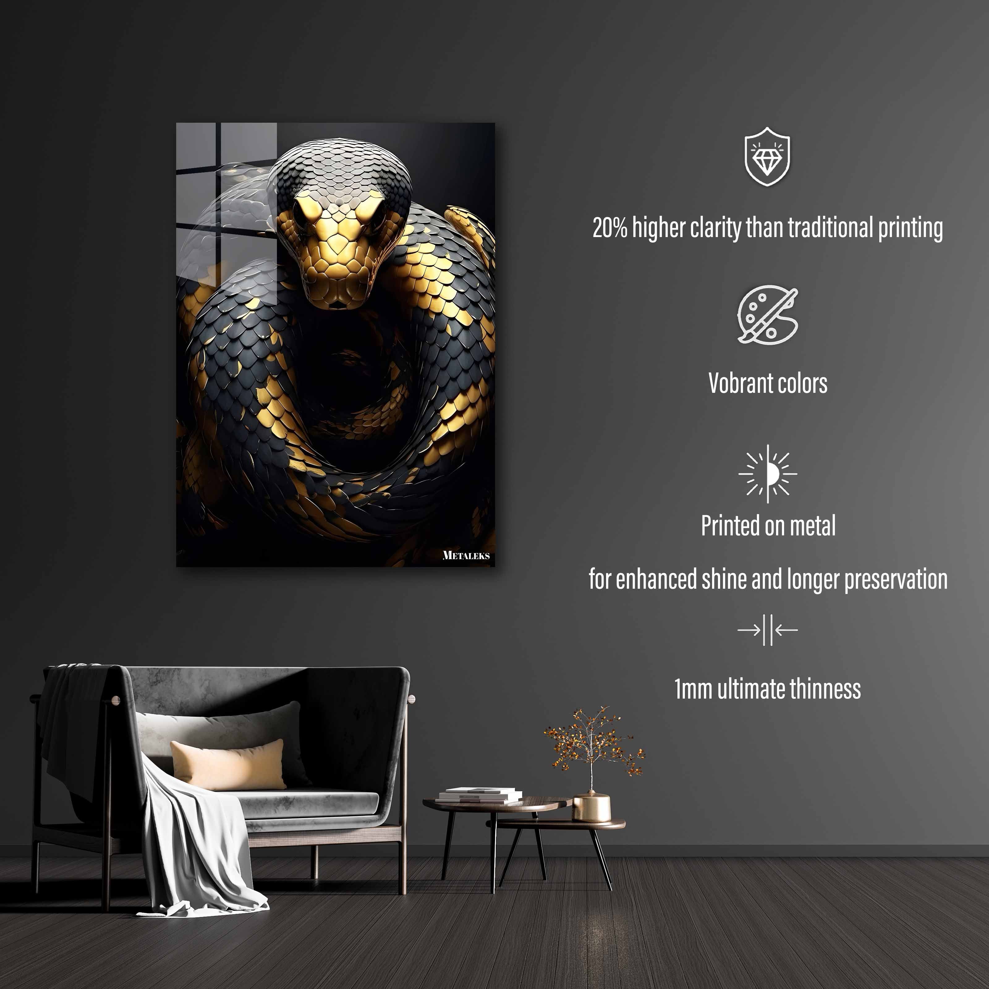 gold black python-designed by @Beat art