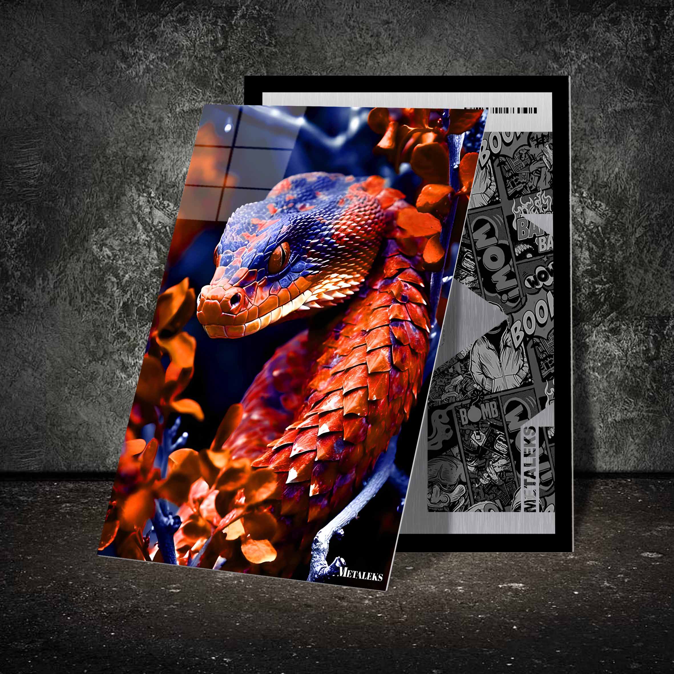 viper snake-designed by @Beat art