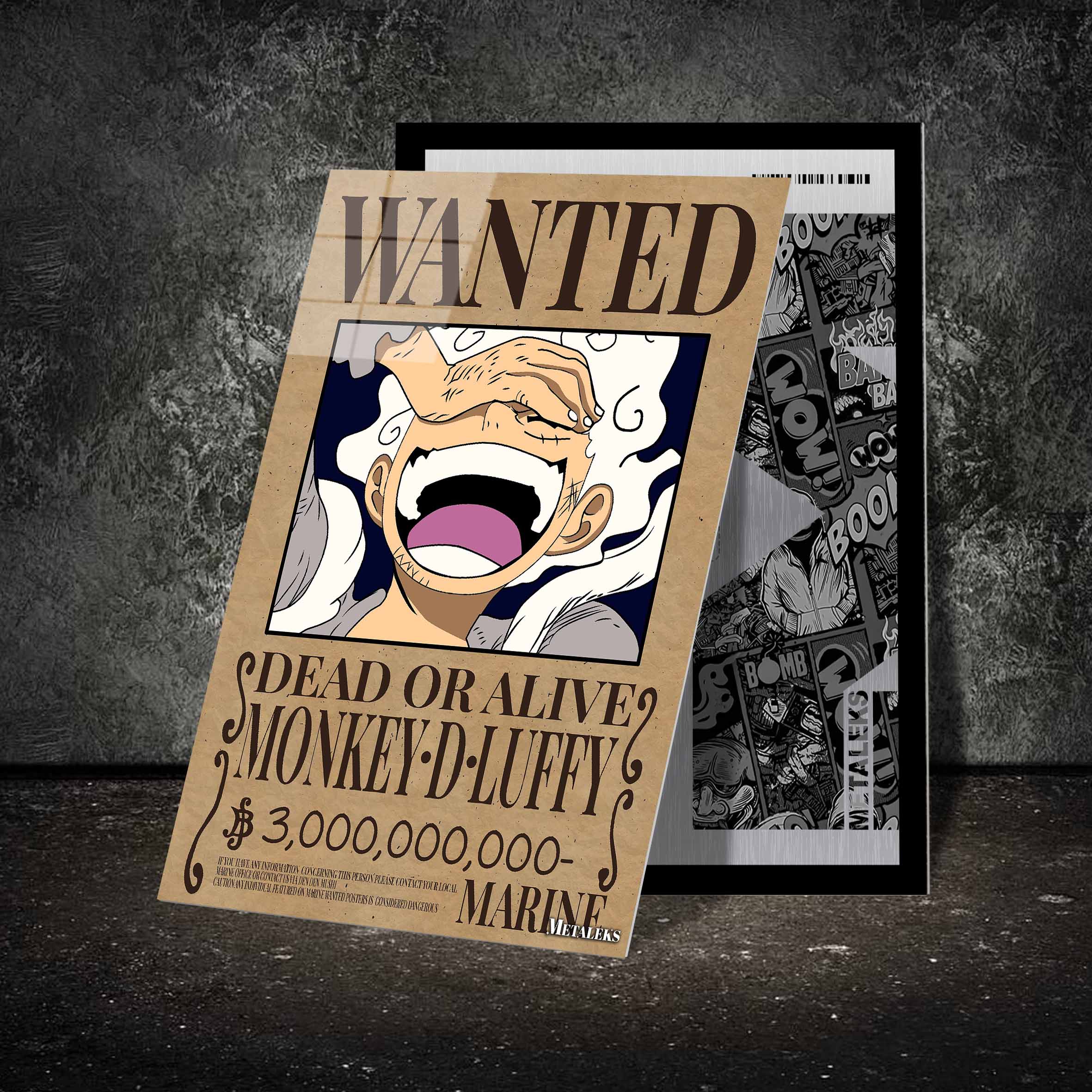 wanted luffy gear fifth-designed by @M.Misbah Dinara