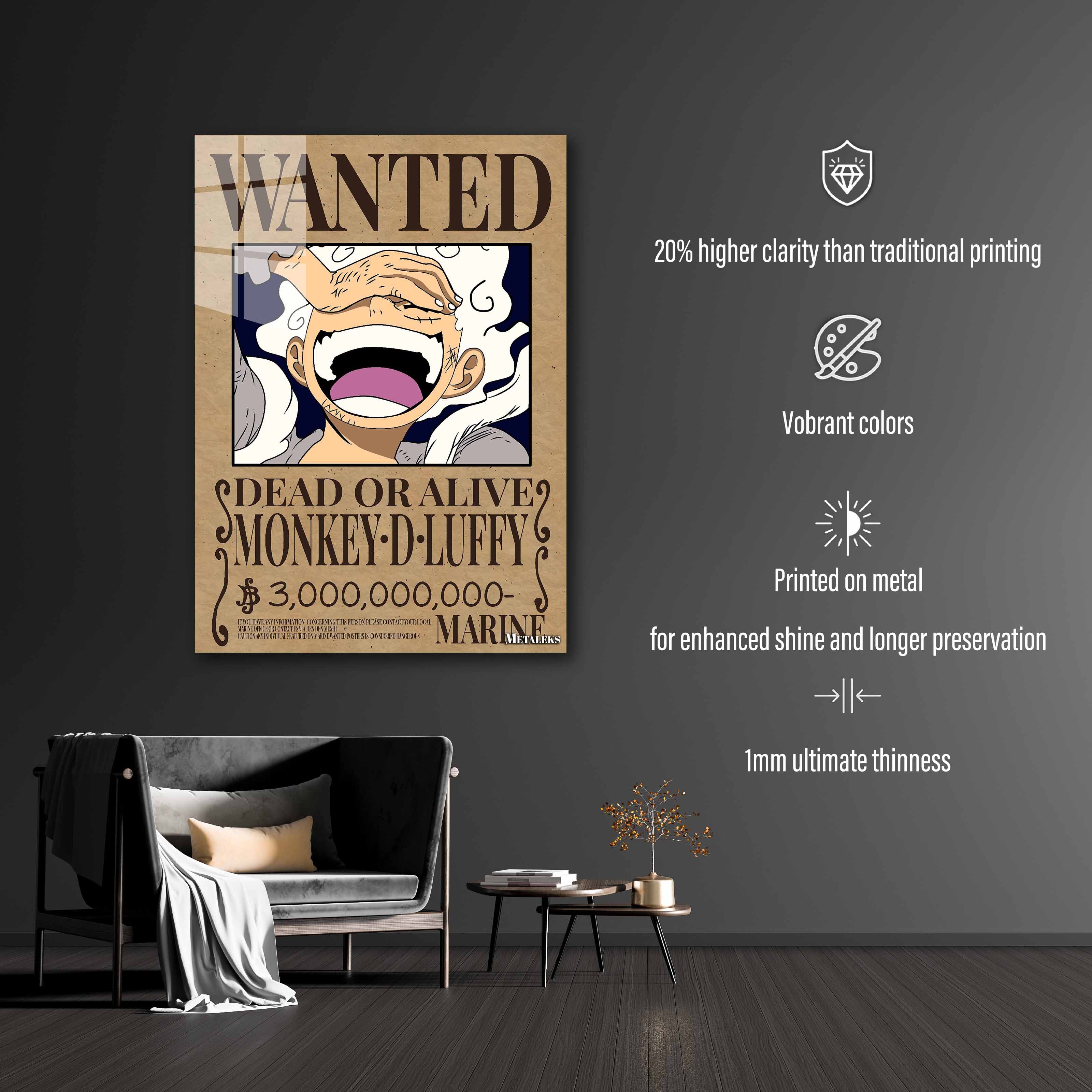 wanted luffy gear fifth-designed by @M.Misbah Dinara